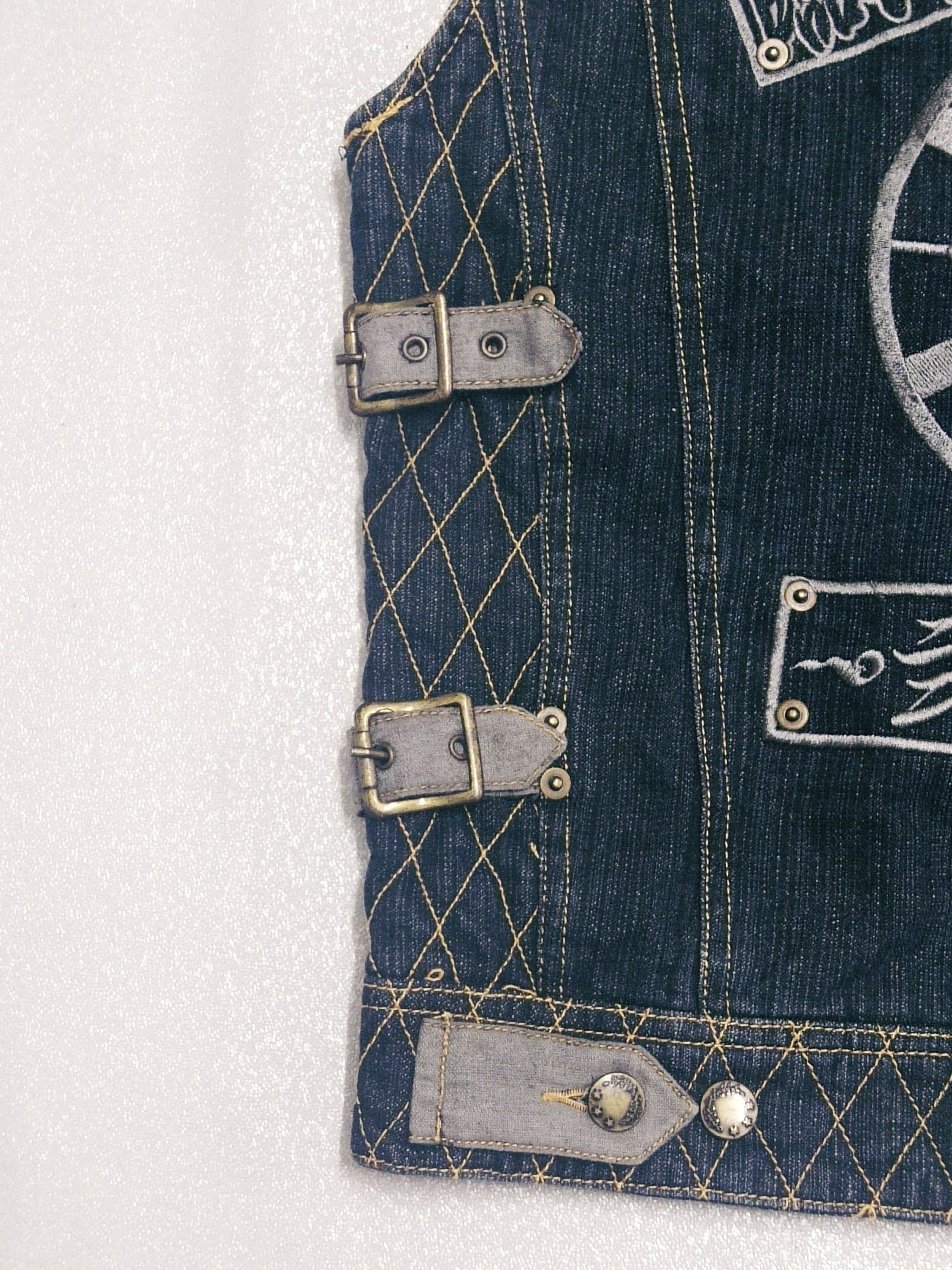 Japanese Brand × Vintage Vintage Japanese Tradirion Denim Vest Size US L / EU 52-54 / 3 - 5 Thumbnail