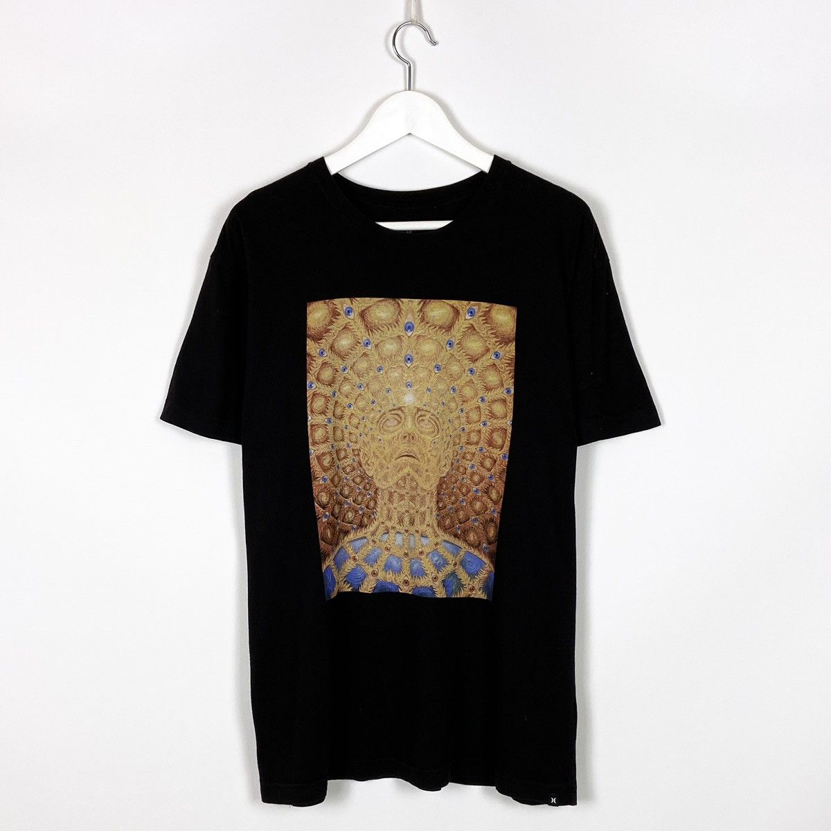 Hurley Vintage rare Hurley Hex Grey Psychedelic eyes man tee awesom Size US XL / EU 56 / 4 - 1 Thumbnail