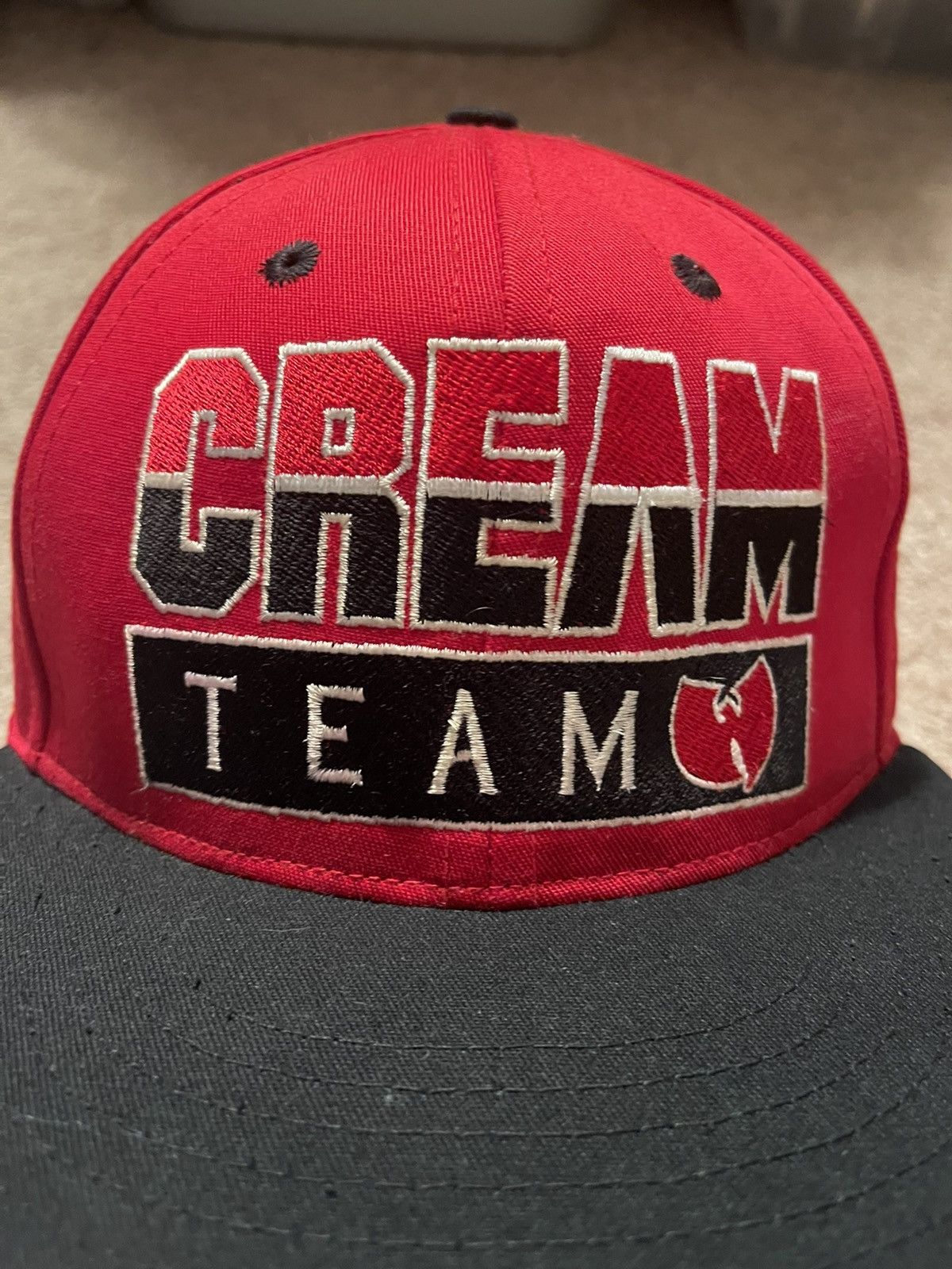 Vintage Wu-Tang Cream Team Hat Snapback Raekwon Ghostface