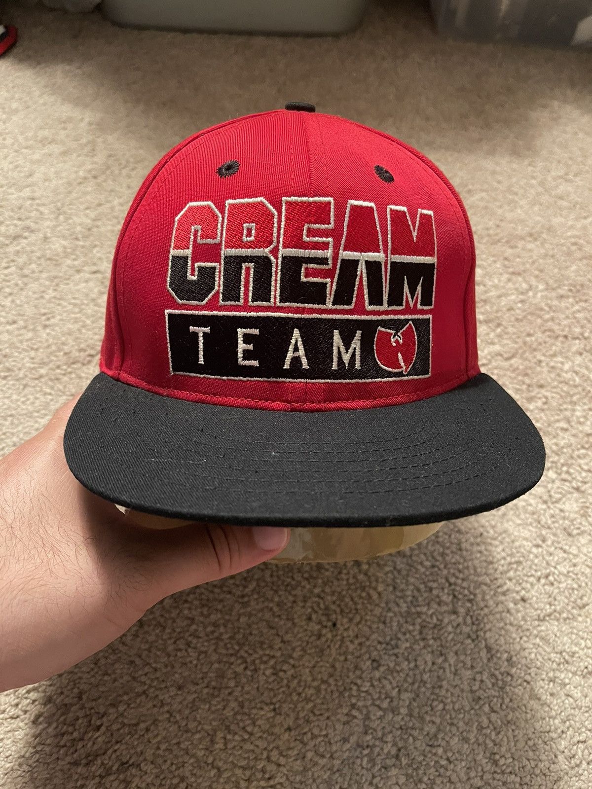 Vintage Wu-Tang Cream Team Hat Snapback Raekwon Ghostface