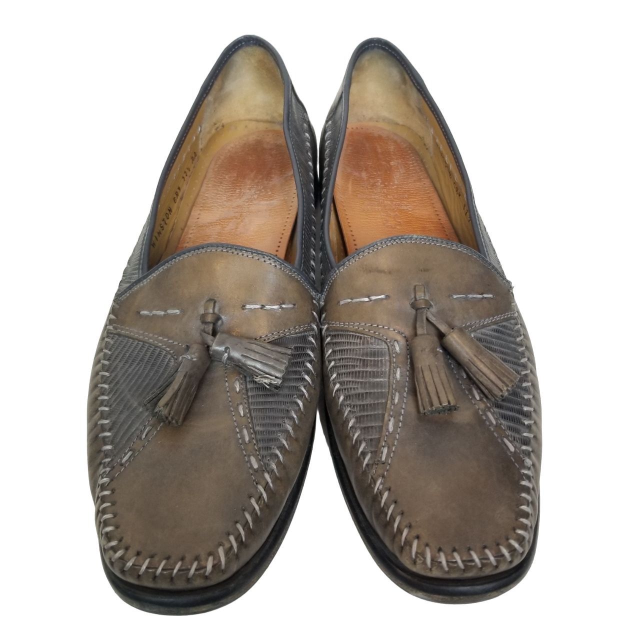 Sandro Moscoloni Sandro Moscoloni 11.5AA Leather Slip On Tassel Loafers Size US 11.5 / EU 44-45 - 3 Thumbnail