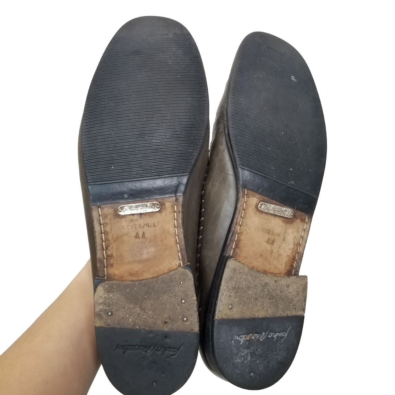 Sandro Moscoloni Sandro Moscoloni 11.5AA Leather Slip On Tassel Loafers Size US 11.5 / EU 44-45 - 11 Thumbnail