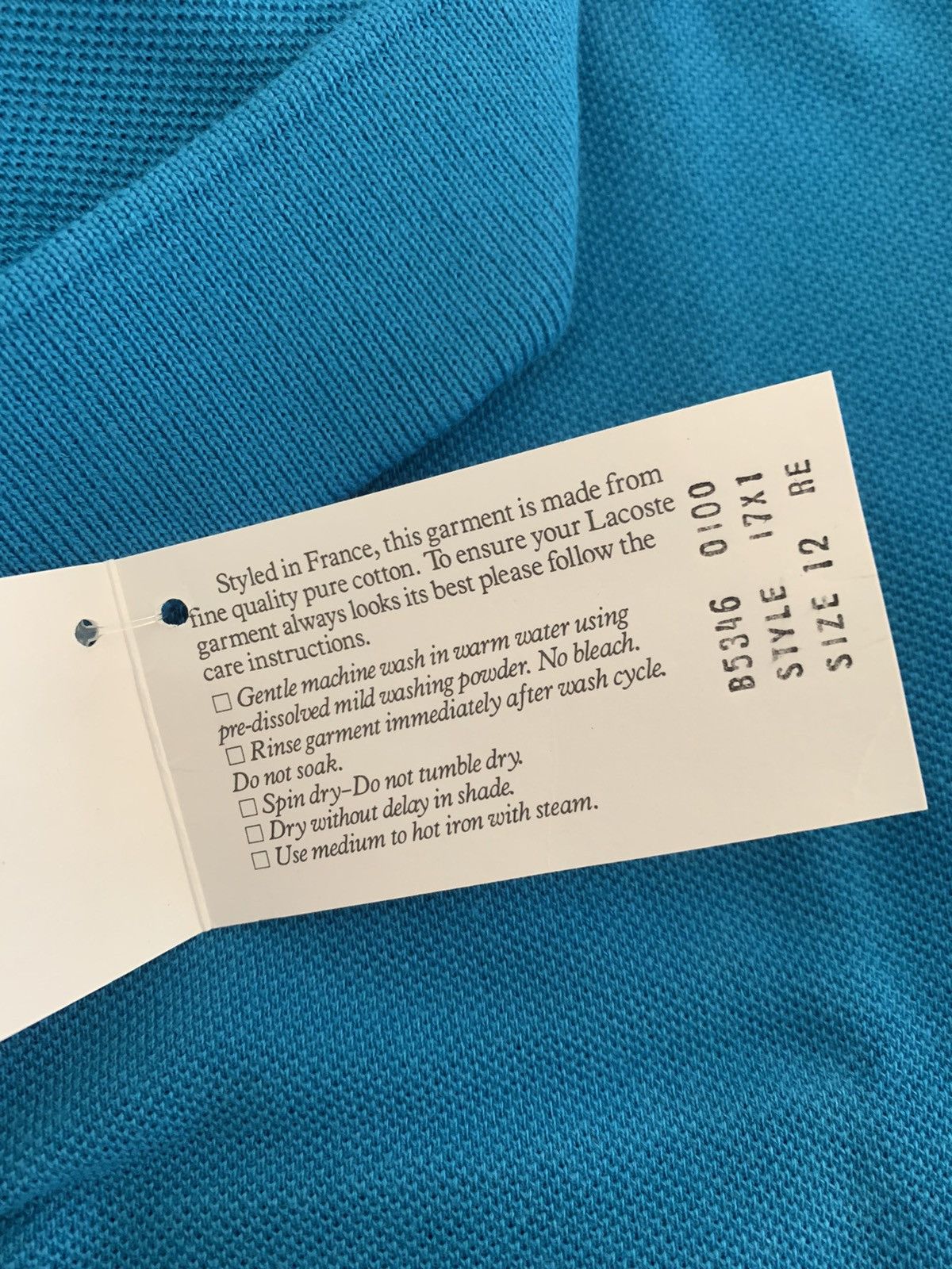 Lacoste VINTAGE LACOSTE BLUE POLO Size US S / EU 44-46 / 1 - 6 Thumbnail