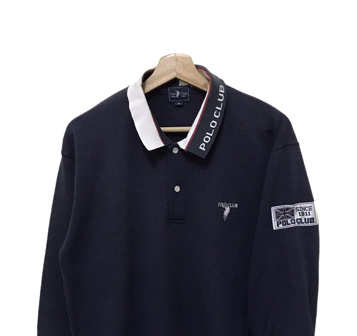 Polo Ralph Lauren Polo Club Sweatshirt Half Button Big Logo Size US M / EU 48-50 / 2 - 2 Thumbnail