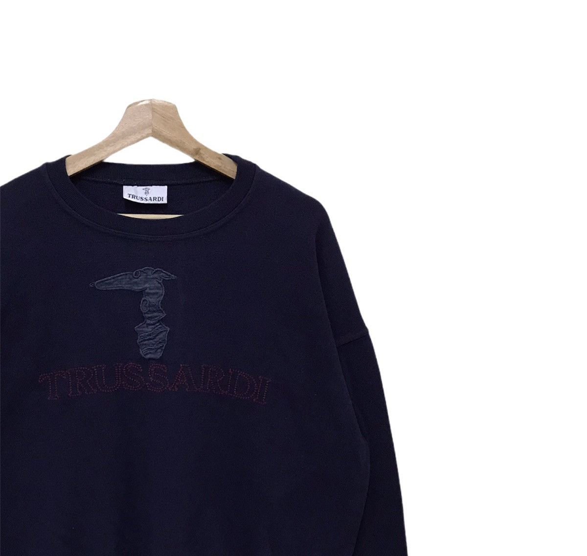 Vintage Trussardi Sweatshirt Big Logo Made In Italy