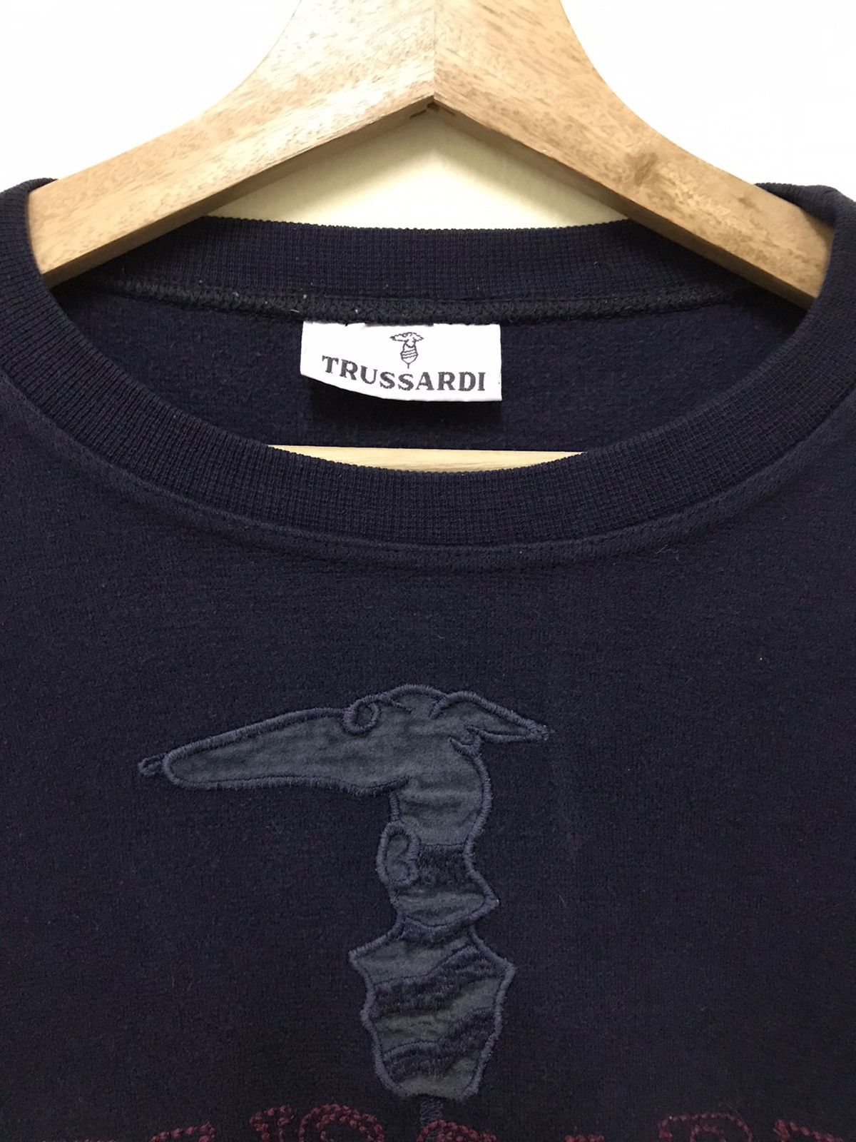 Vintage Trussardi Sweatshirt Big Logo Made In Italy