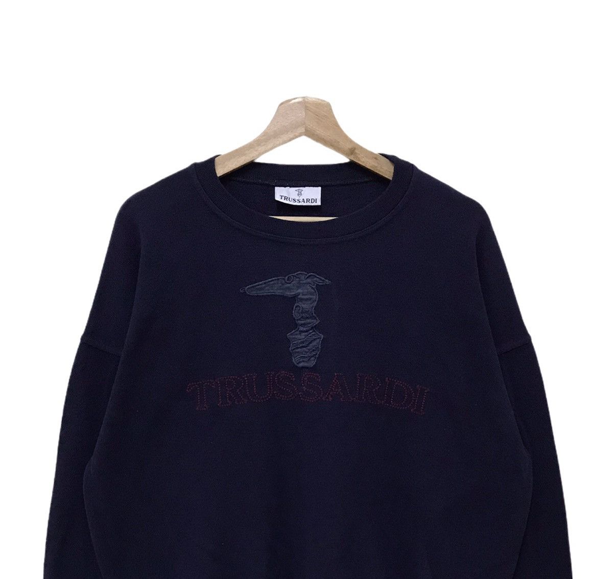 Vintage Trussardi Sweatshirt Big Logo Made In Italy