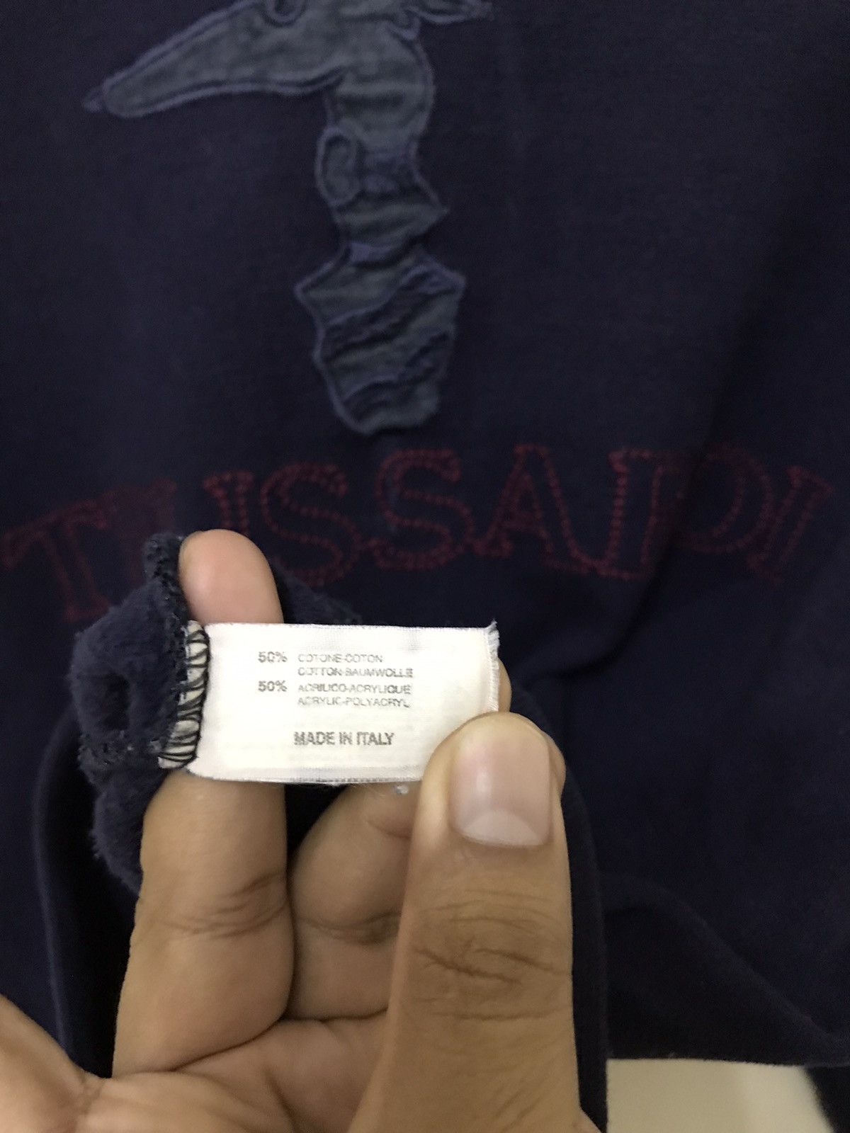 Vintage Trussardi Sweatshirt Big Logo Made In Italy