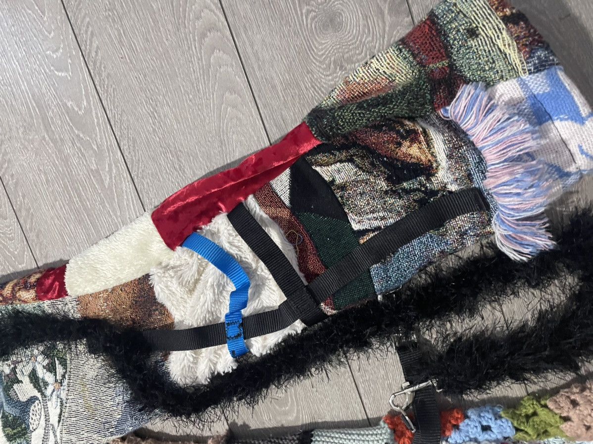 Grailed × Vintage Bondage patchwork crochet x woven pants Size US 30 / EU 46 - 3 Thumbnail