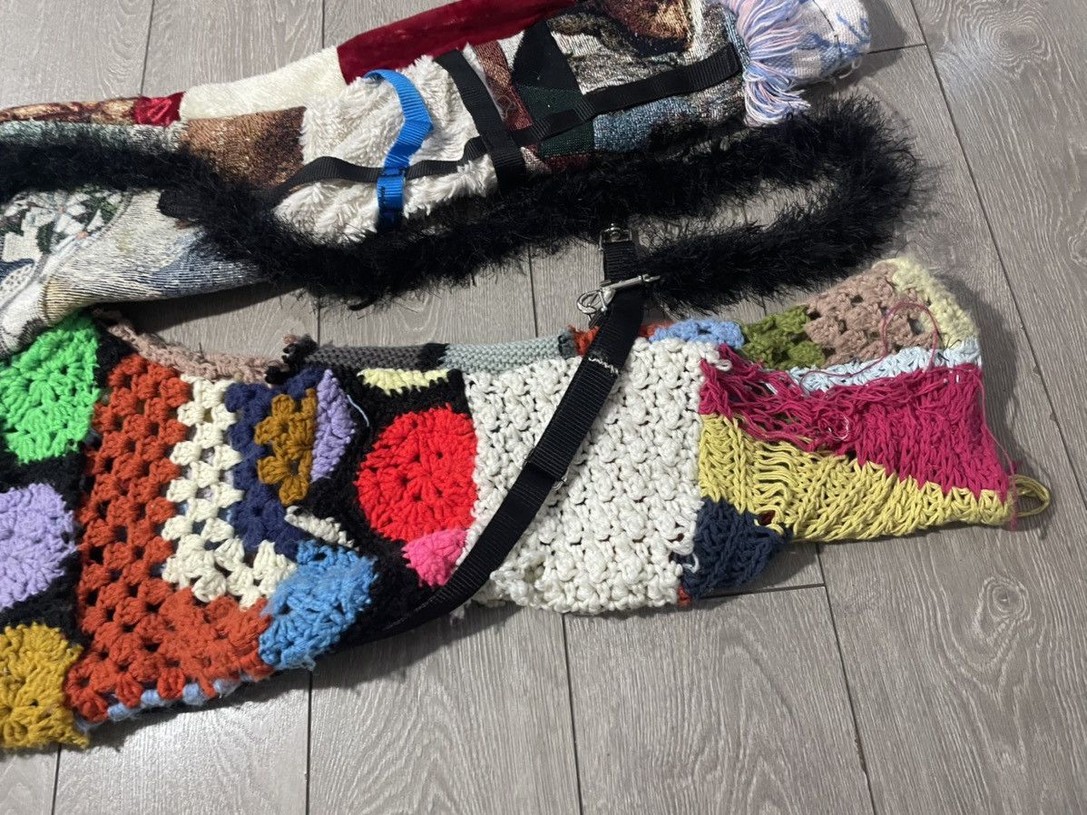 Grailed × Vintage Bondage patchwork crochet x woven pants Size US 30 / EU 46 - 2 Thumbnail