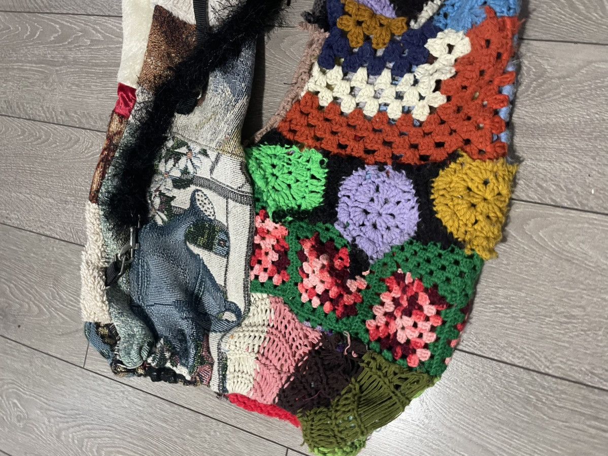 Grailed × Vintage Bondage patchwork crochet x woven pants Size US 30 / EU 46 - 4 Thumbnail