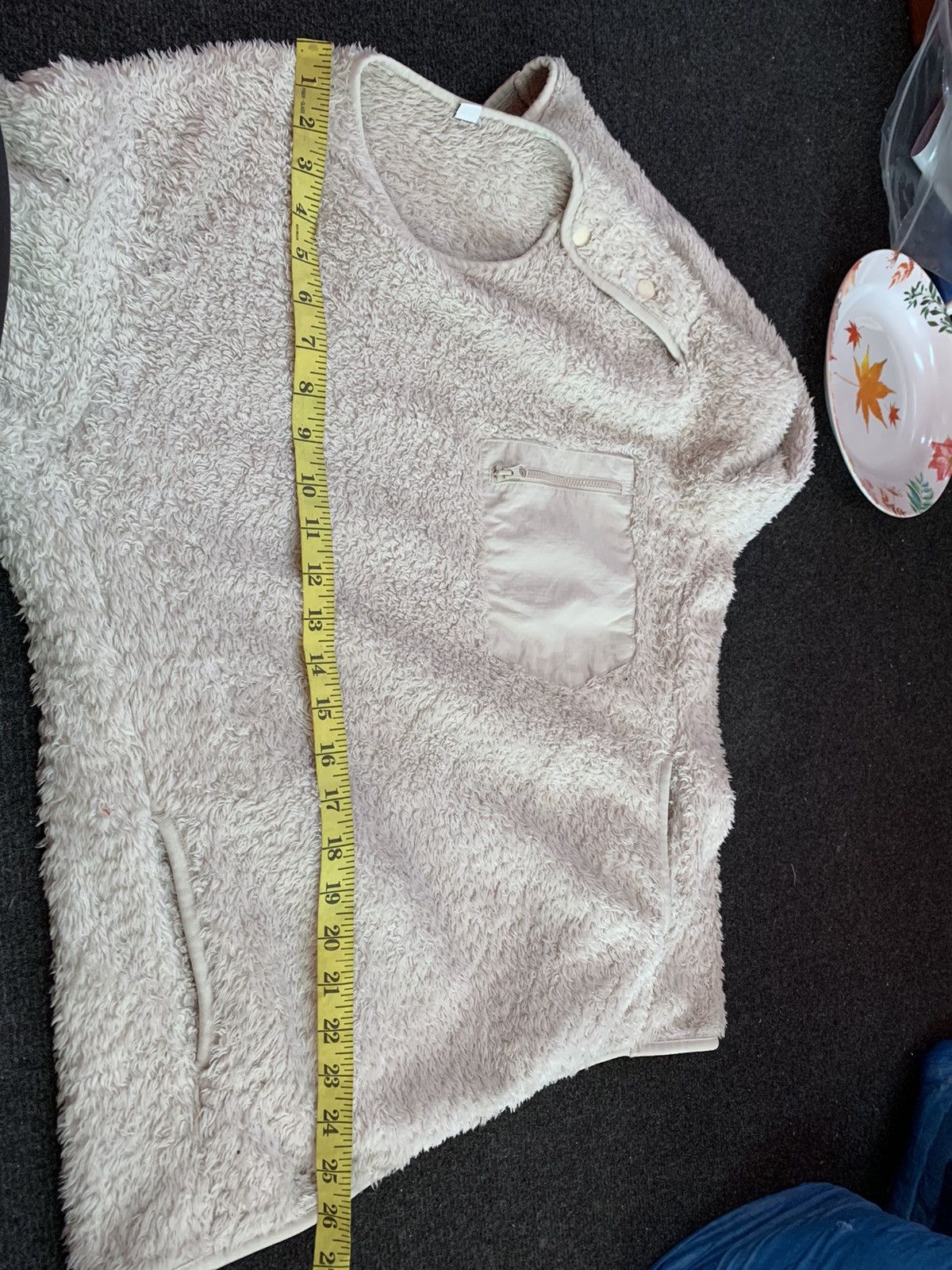 Japanese Brand × Uniqlo Steals! Uniqlo Fleece Single Pocket Buttoned Sweater Size US M / EU 48-50 / 2 - 9 Thumbnail