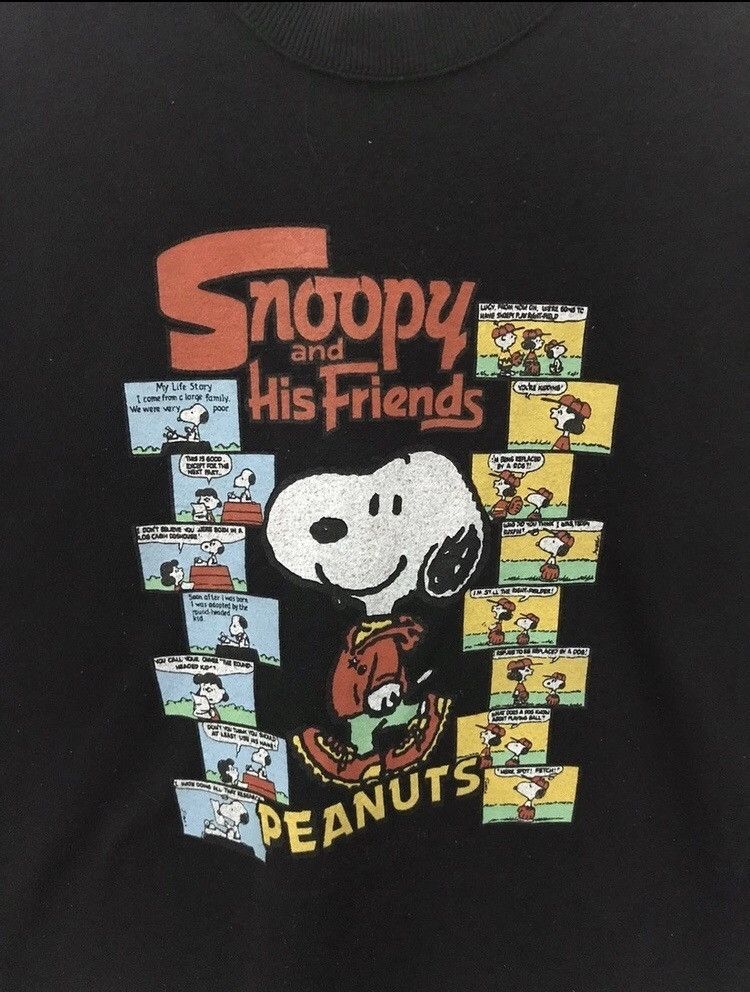 Peanuts × Vintage Vintage 90’s Peanuts Snoopy Sweatshrit Crewneck Big Logo Size US M / EU 48-50 / 2 - 3 Thumbnail