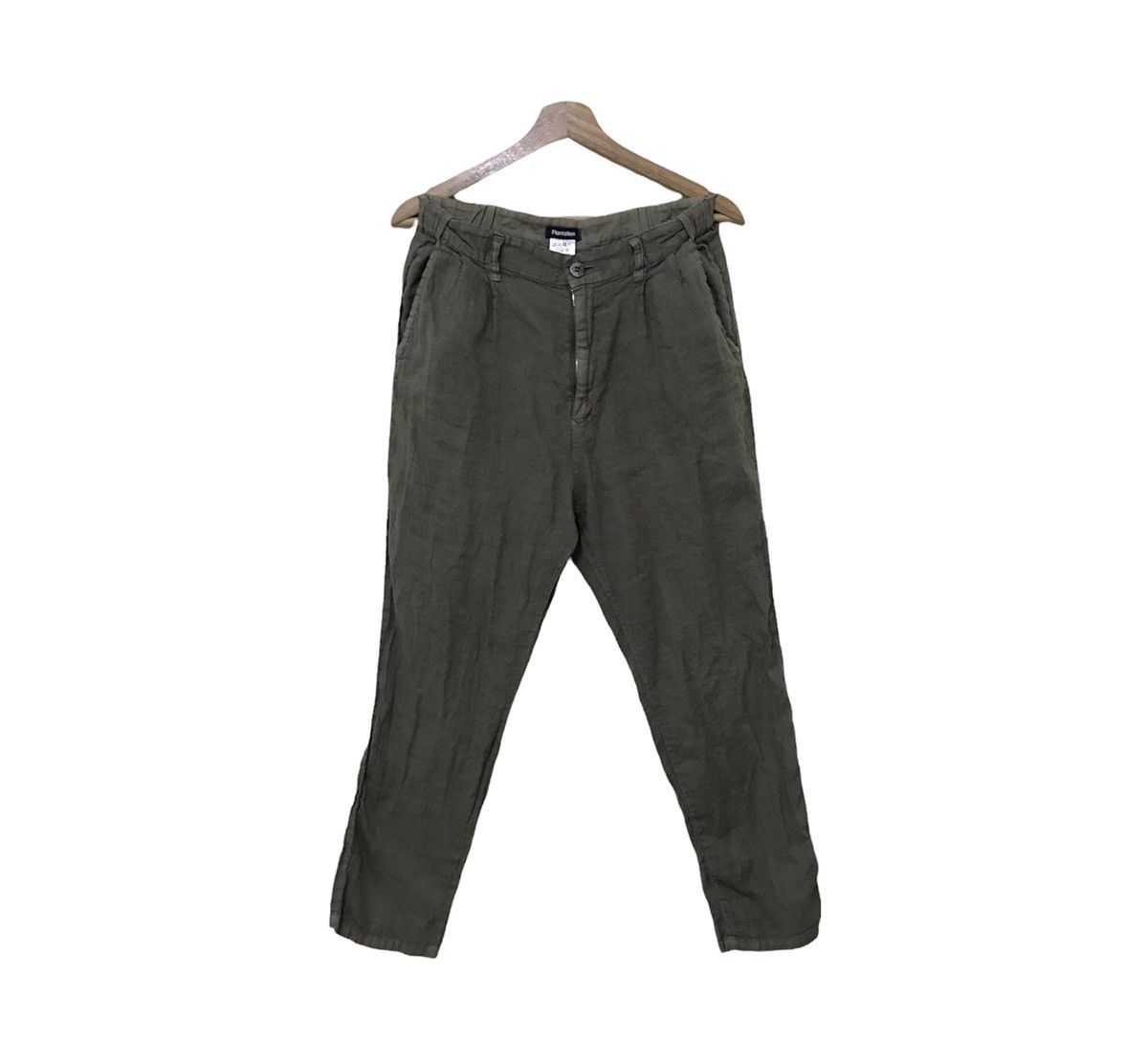 image of Vintage Plantation Issey Miyake Pant Plantation Trouser in Green, Men's (Size 27)