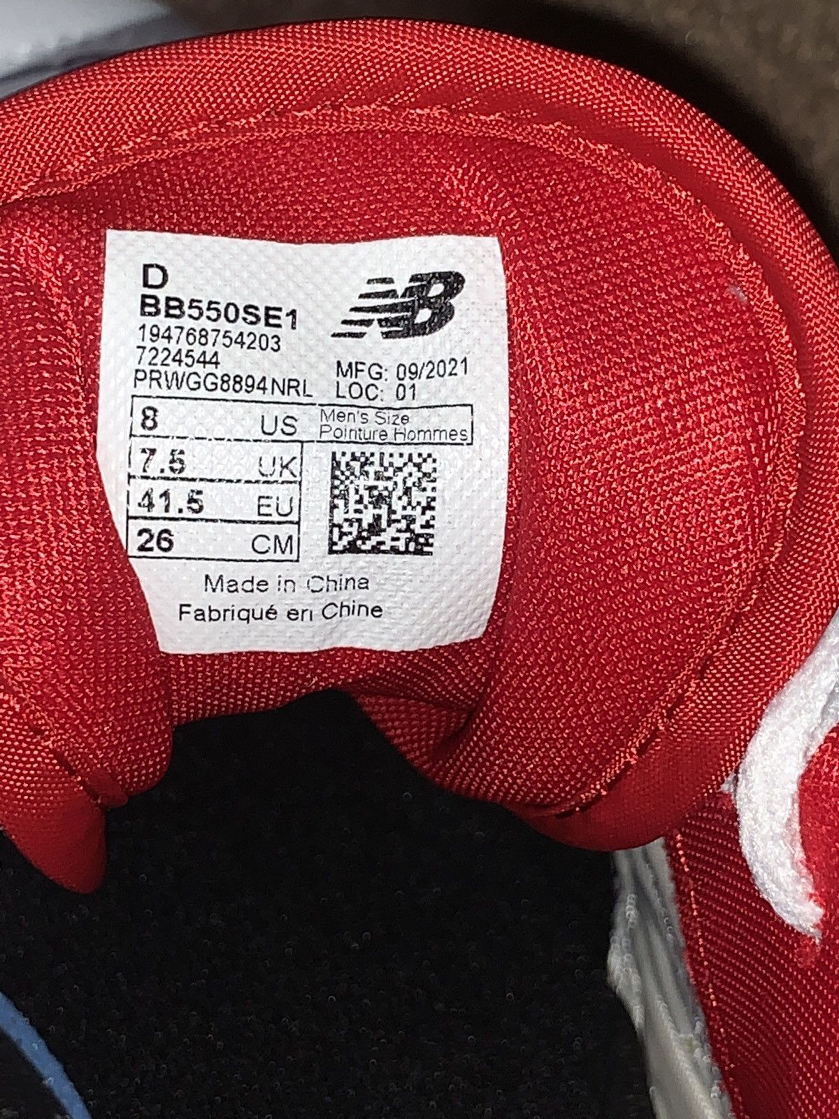 New Balance New Balance 550 “White Team Red” Size US 8 / EU 41 - 6 Thumbnail