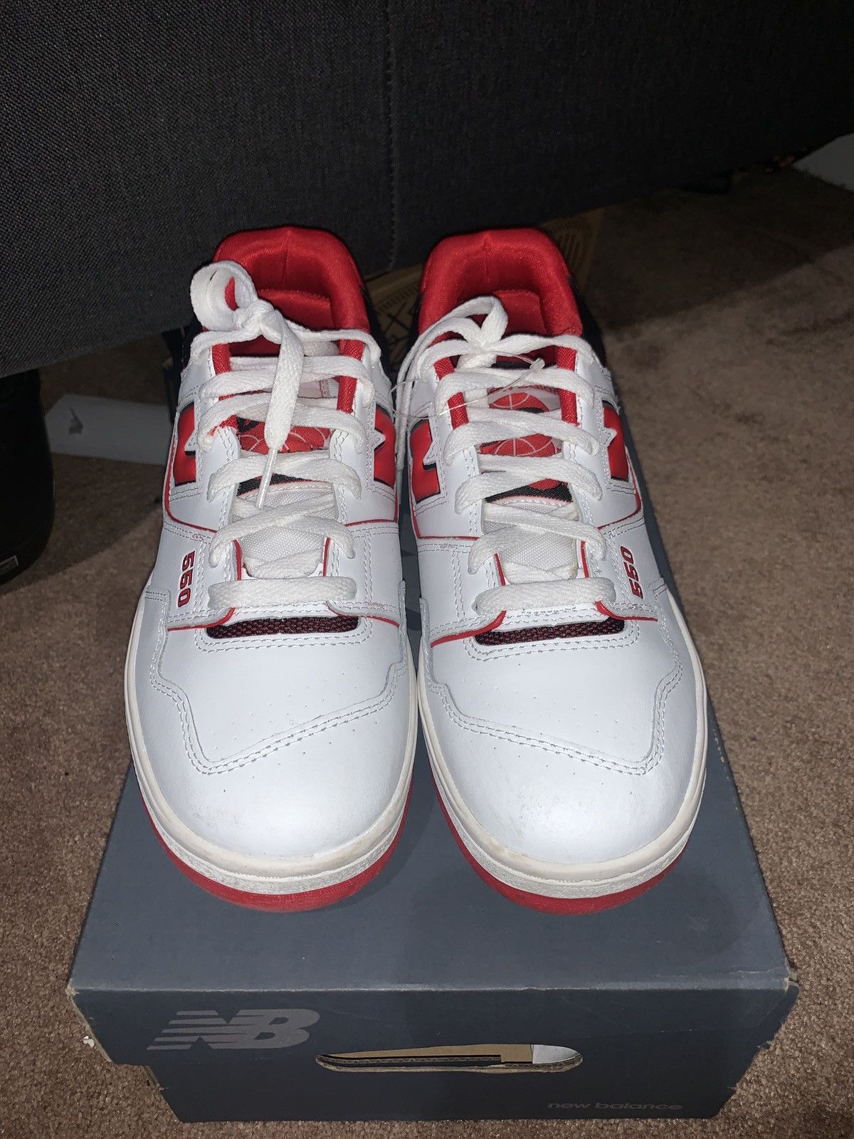 New Balance New Balance 550 “White Team Red” Size US 8 / EU 41 - 4 Thumbnail