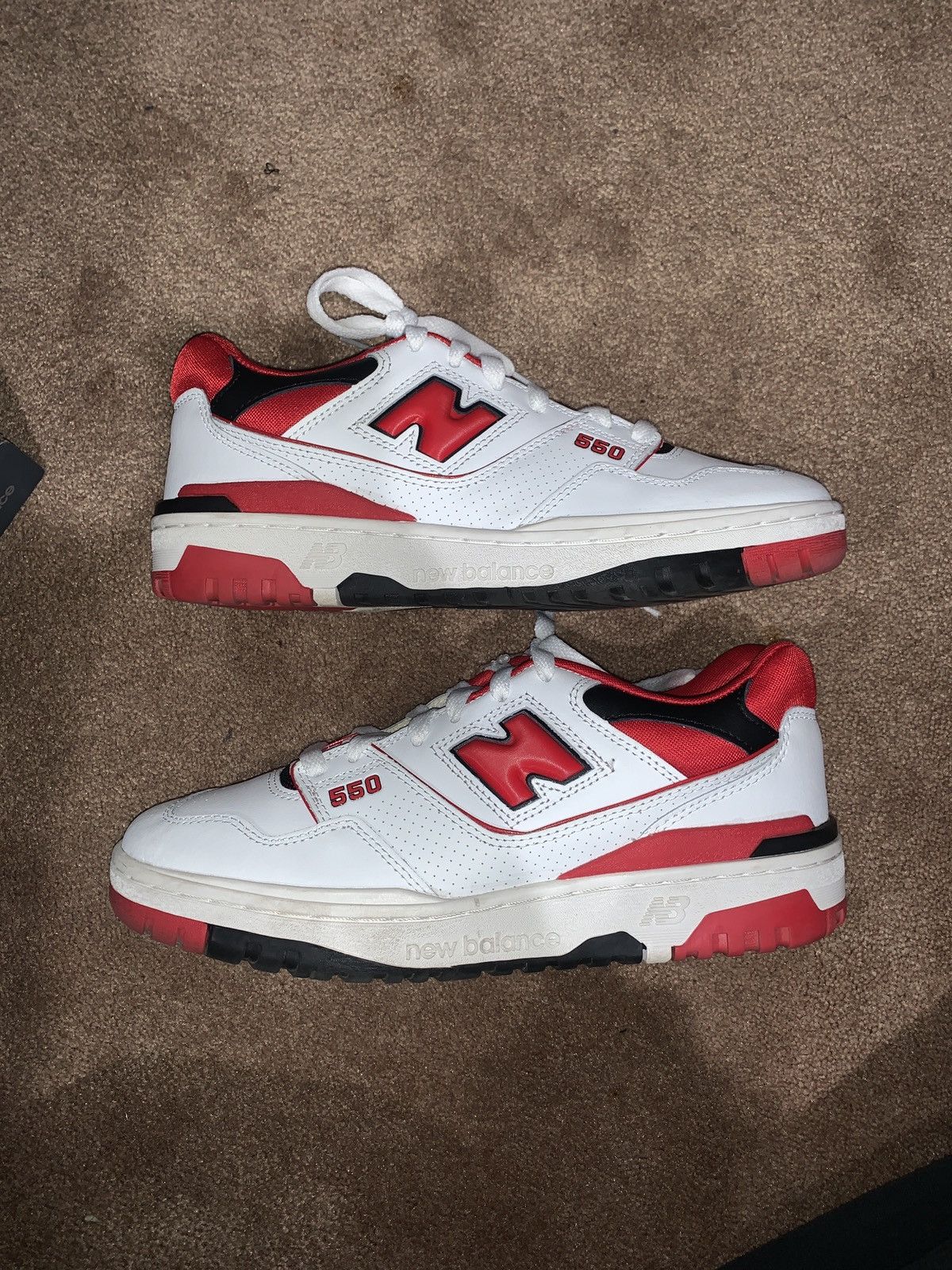 New Balance New Balance 550 “White Team Red” Size US 8 / EU 41 - 3 Thumbnail