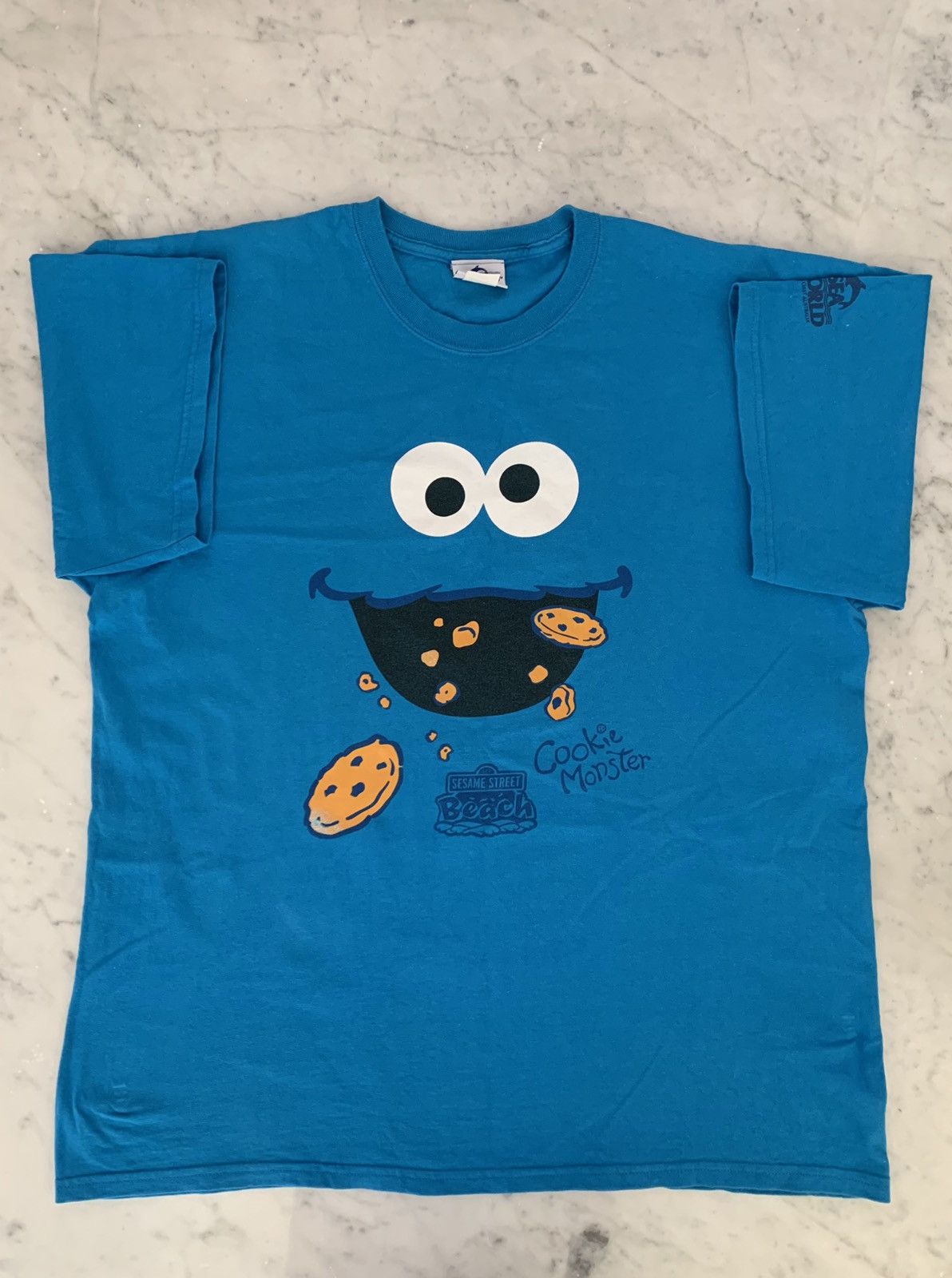 Cartoon Network VINTAGE / RETRO COOKIE MONSTER T-SHIRT Size US XL / EU 56 / 4 - 1 Thumbnail
