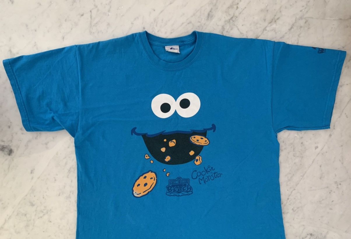 Cartoon Network VINTAGE / RETRO COOKIE MONSTER T-SHIRT Size US XL / EU 56 / 4 - 2 Thumbnail
