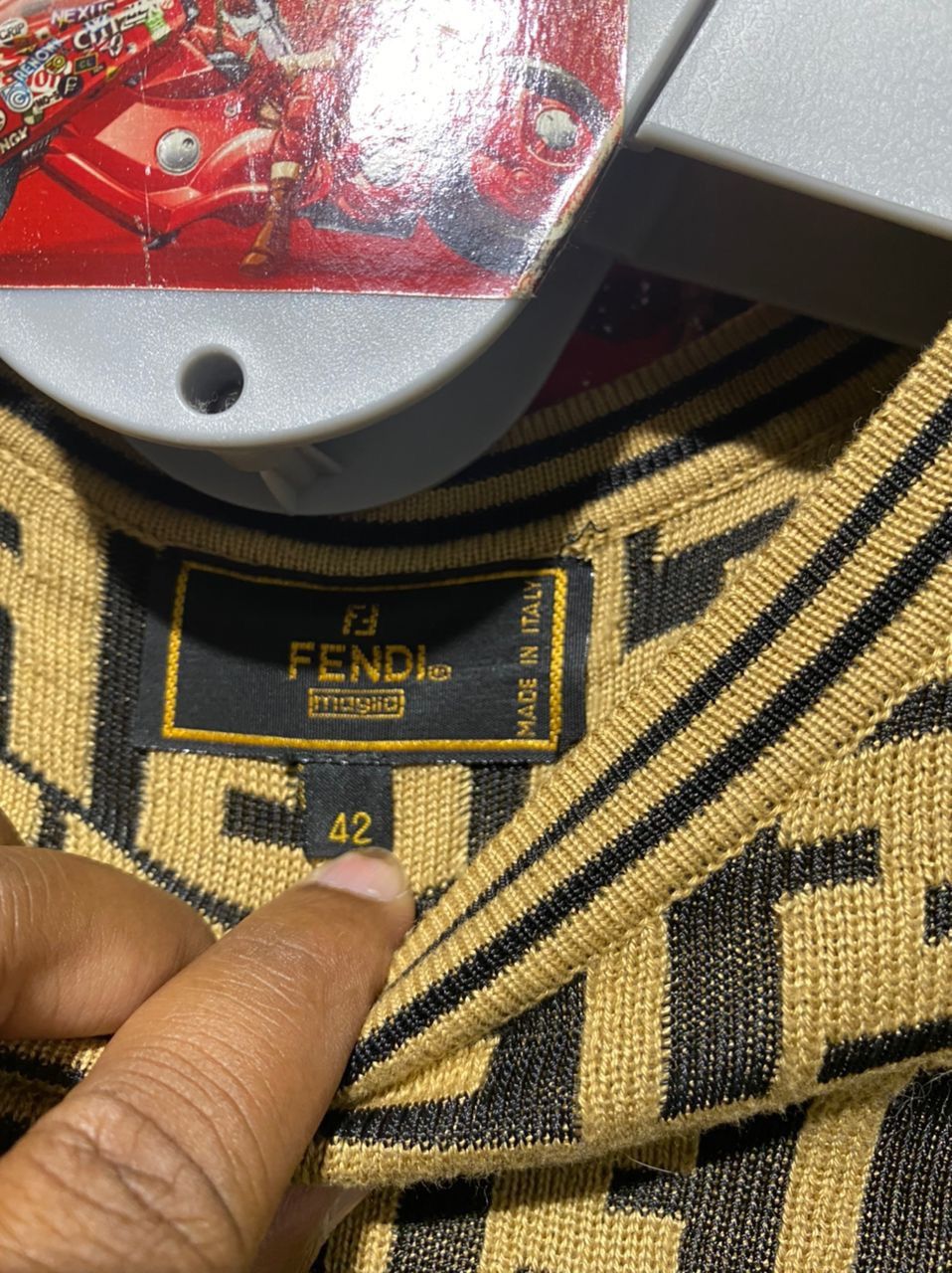 Fendi Fendi Roma Monogram Wool T Shirt Size M / US 6-8 / IT 42-44 - 3 Thumbnail