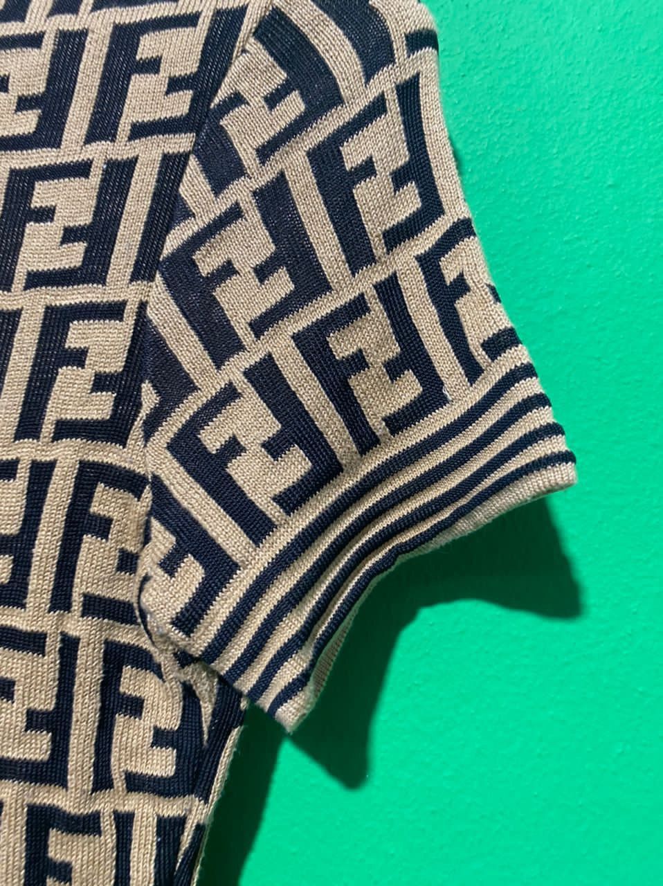 Fendi Fendi Roma Monogram Wool T Shirt Size M / US 6-8 / IT 42-44 - 6 Thumbnail