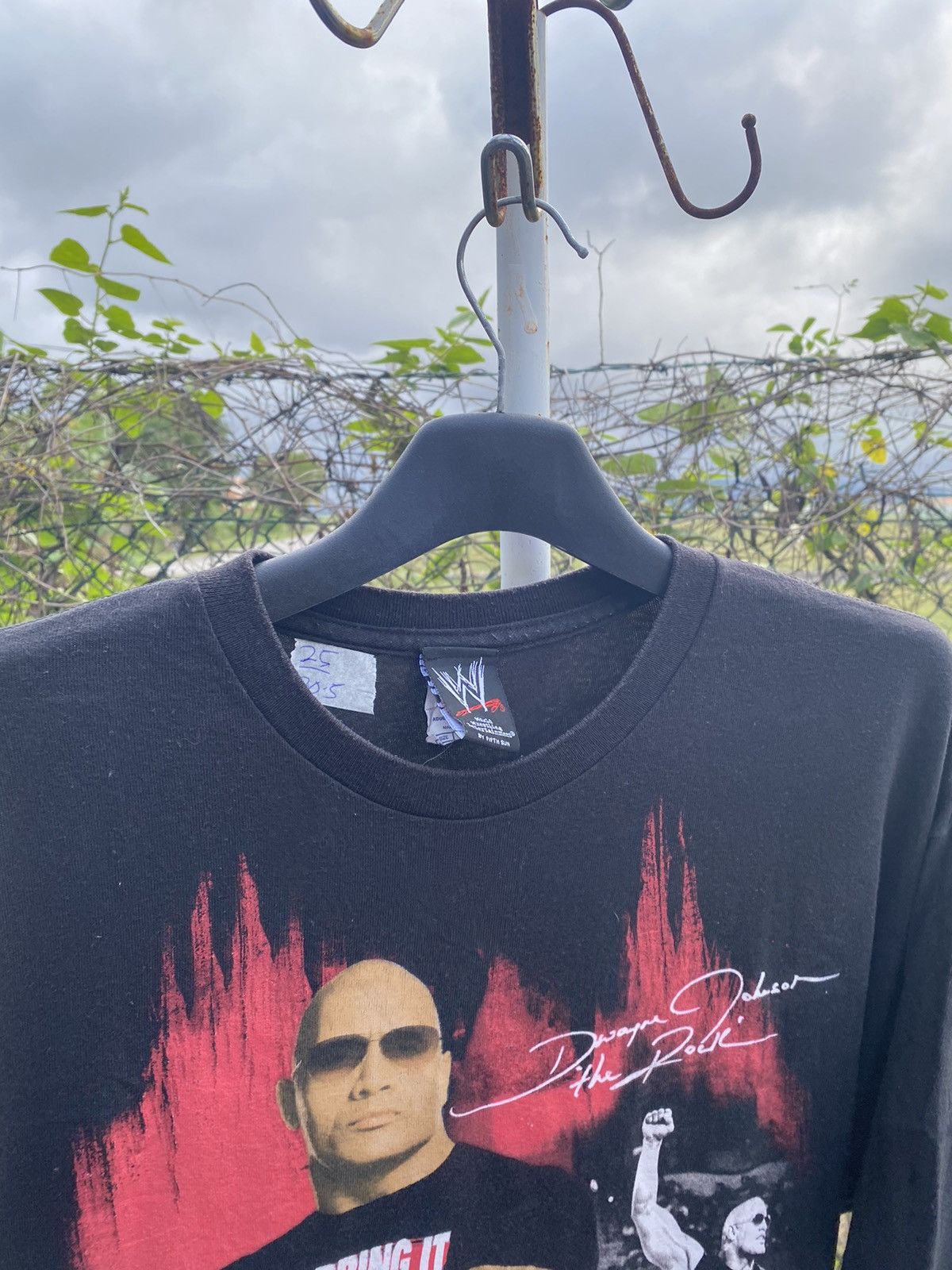 Vintage × WWE Vtg Dwayne Johnson The Rock WWE Tshirt Size US XXL / EU 58 / 5 - 5 Thumbnail