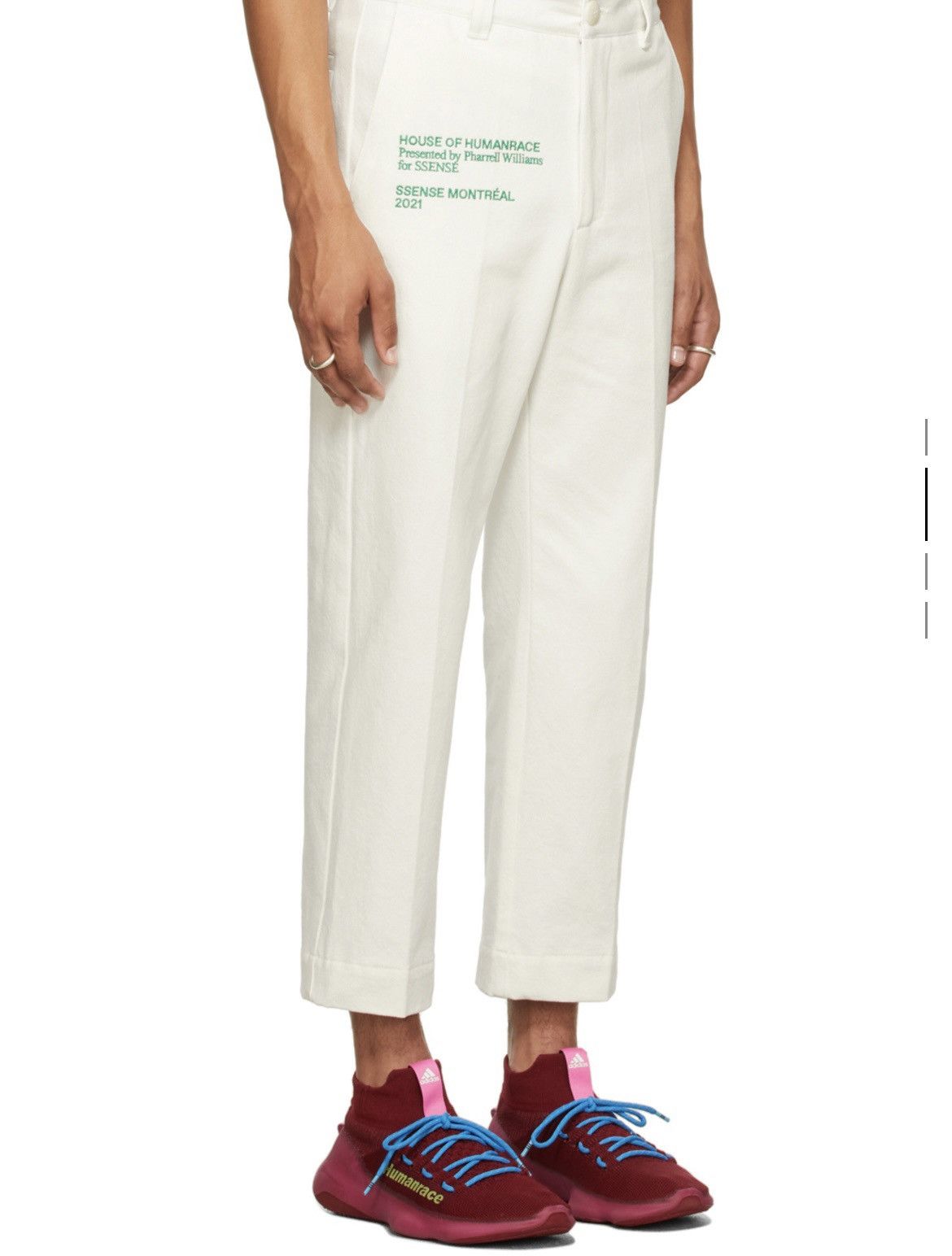 Pharrell SSENSE Pharrell off white HumanRace Pants Size US 34 / EU 50 - 13 Thumbnail