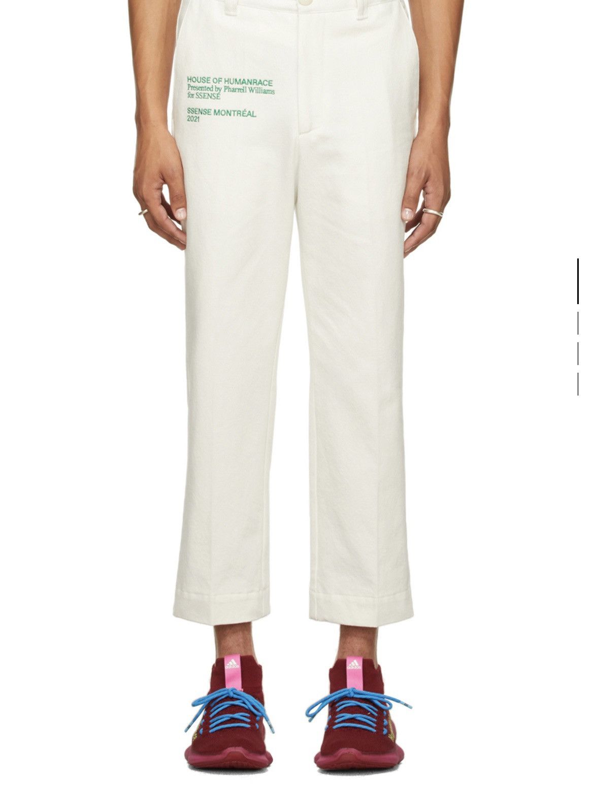 Pharrell SSENSE Pharrell off white HumanRace Pants Size US 34 / EU 50 - 14 Thumbnail