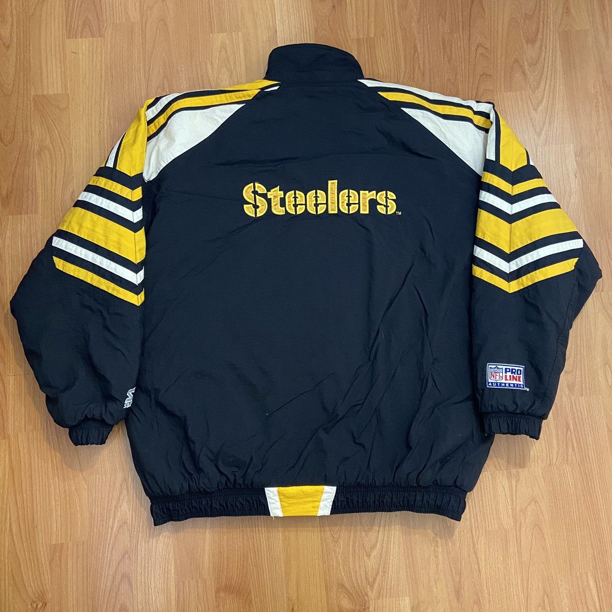 Vintage Starter NFL Pittsburgh Steelers Puffer Coat XL