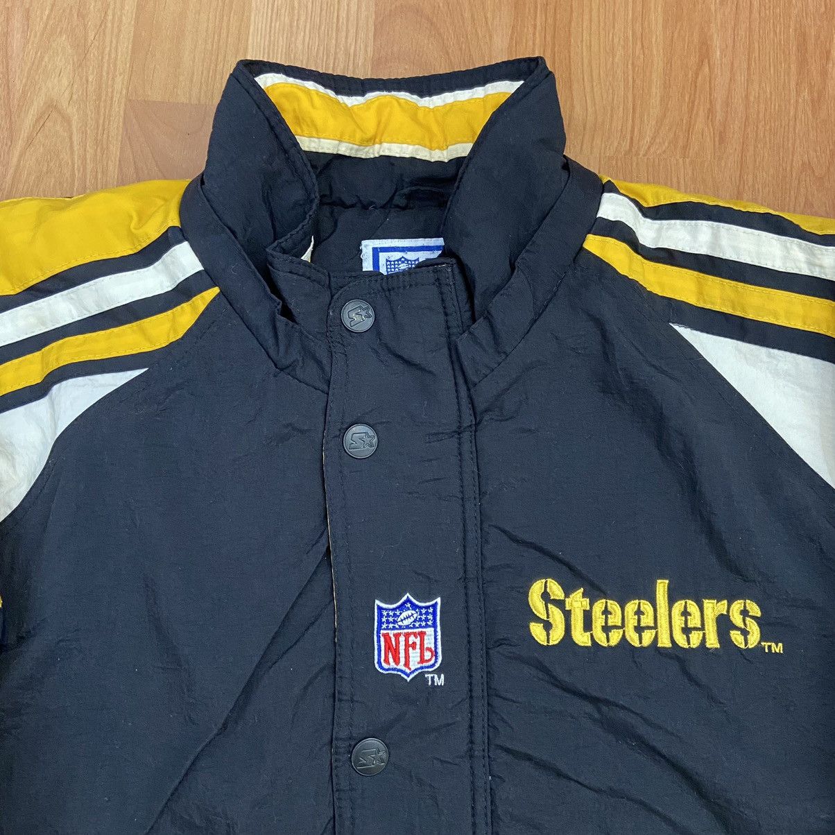 Vintage Starter NFL Pittsburgh Steelers Puffer Coat XL