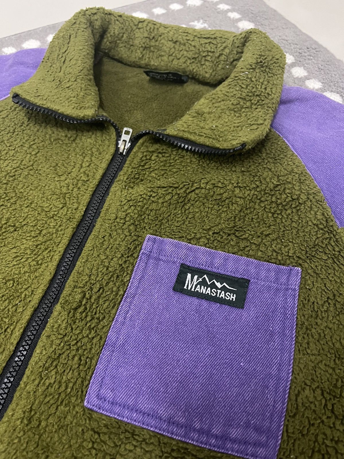Manastash ⚡️FINAL DROP⚡️ Vintage Manastash Sherpa Fleece Denim Jacket Size US L / EU 52-54 / 3 - 2 Thumbnail