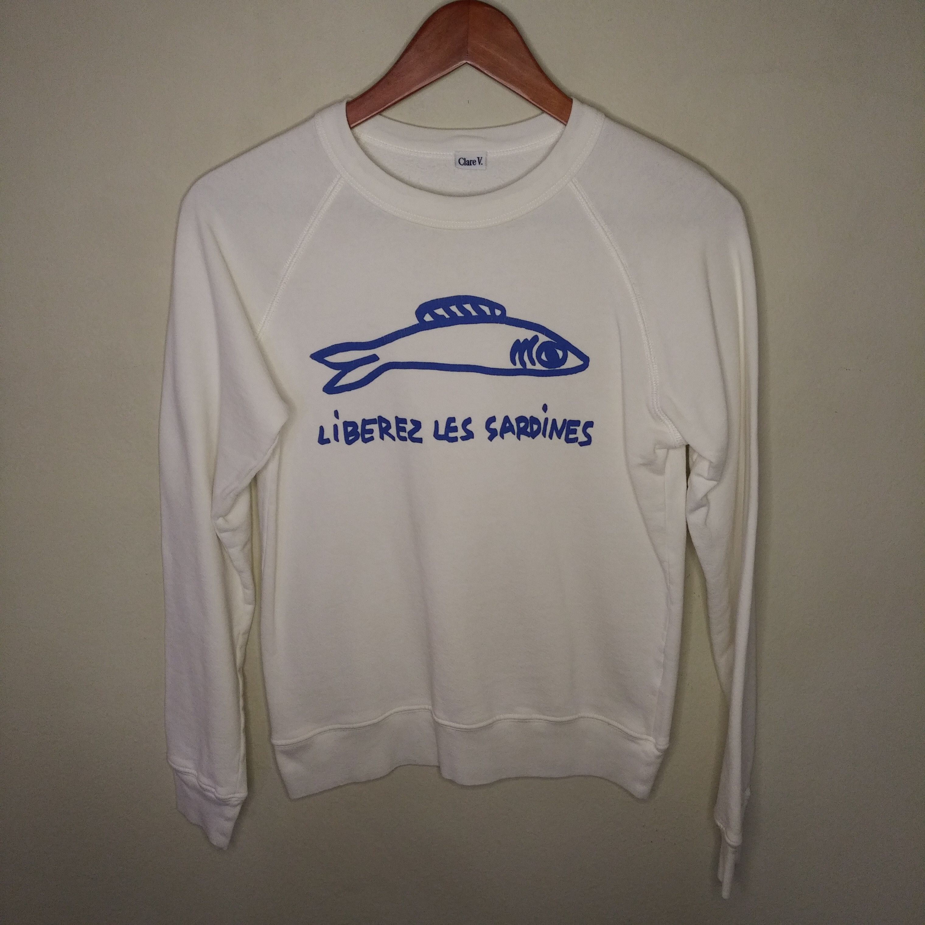 Clare V, Tops, Clare V Sardines Sweatshirt In Excellent Condition