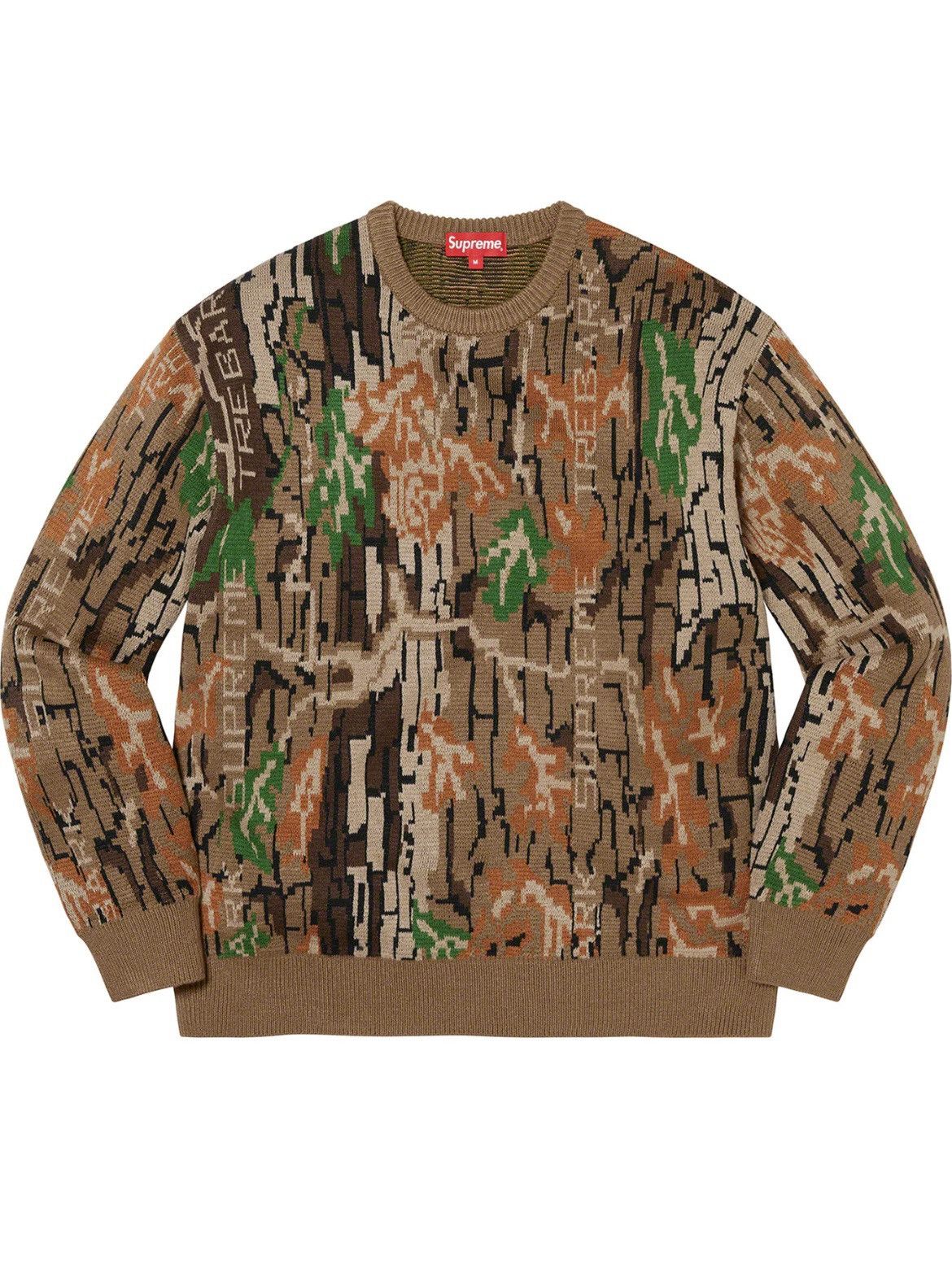 Supreme Supreme Trebark Camo Sweater | Grailed