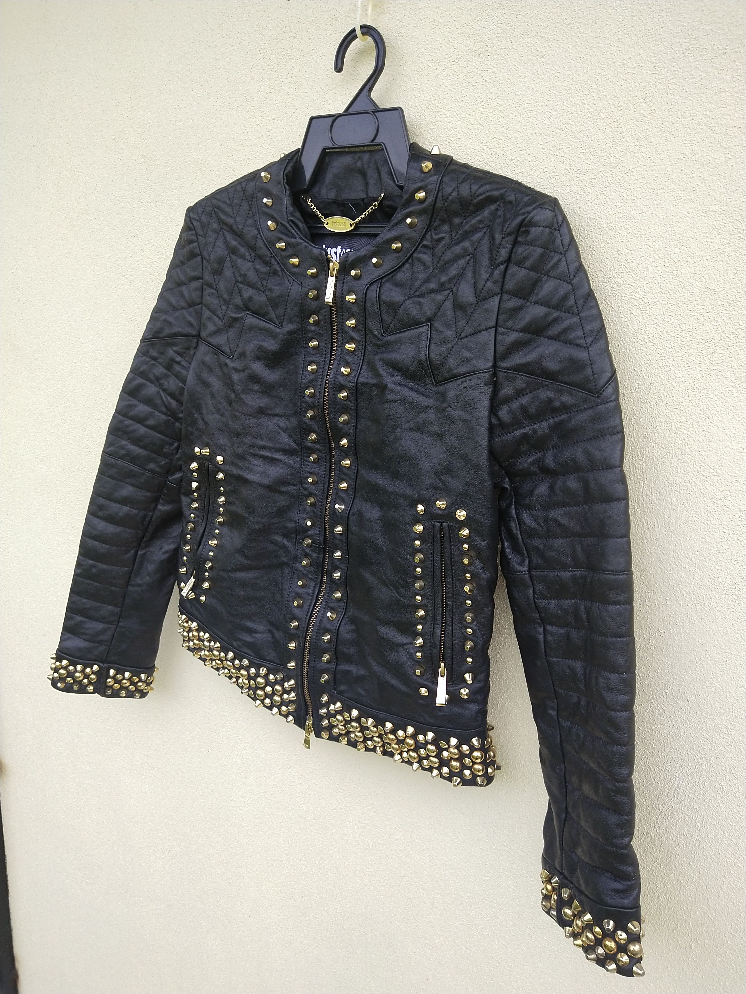 Just Cavalli × Vintage 💥 Rare Vintage Just Cavalli Leather Jacket Size M / US 6-8 / IT 42-44 - 2 Thumbnail