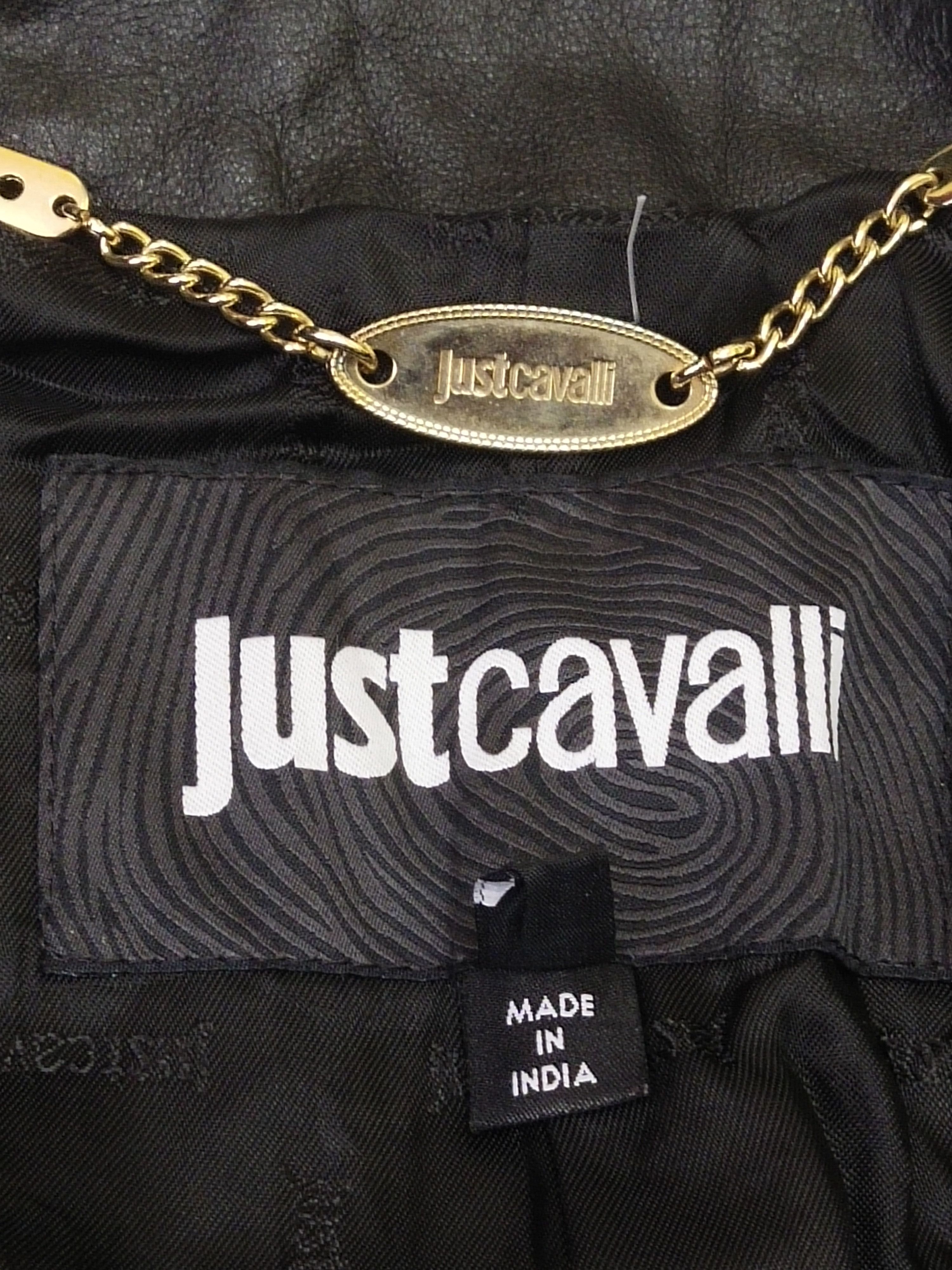 Just Cavalli × Vintage 💥 Rare Vintage Just Cavalli Leather Jacket Size M / US 6-8 / IT 42-44 - 11 Thumbnail