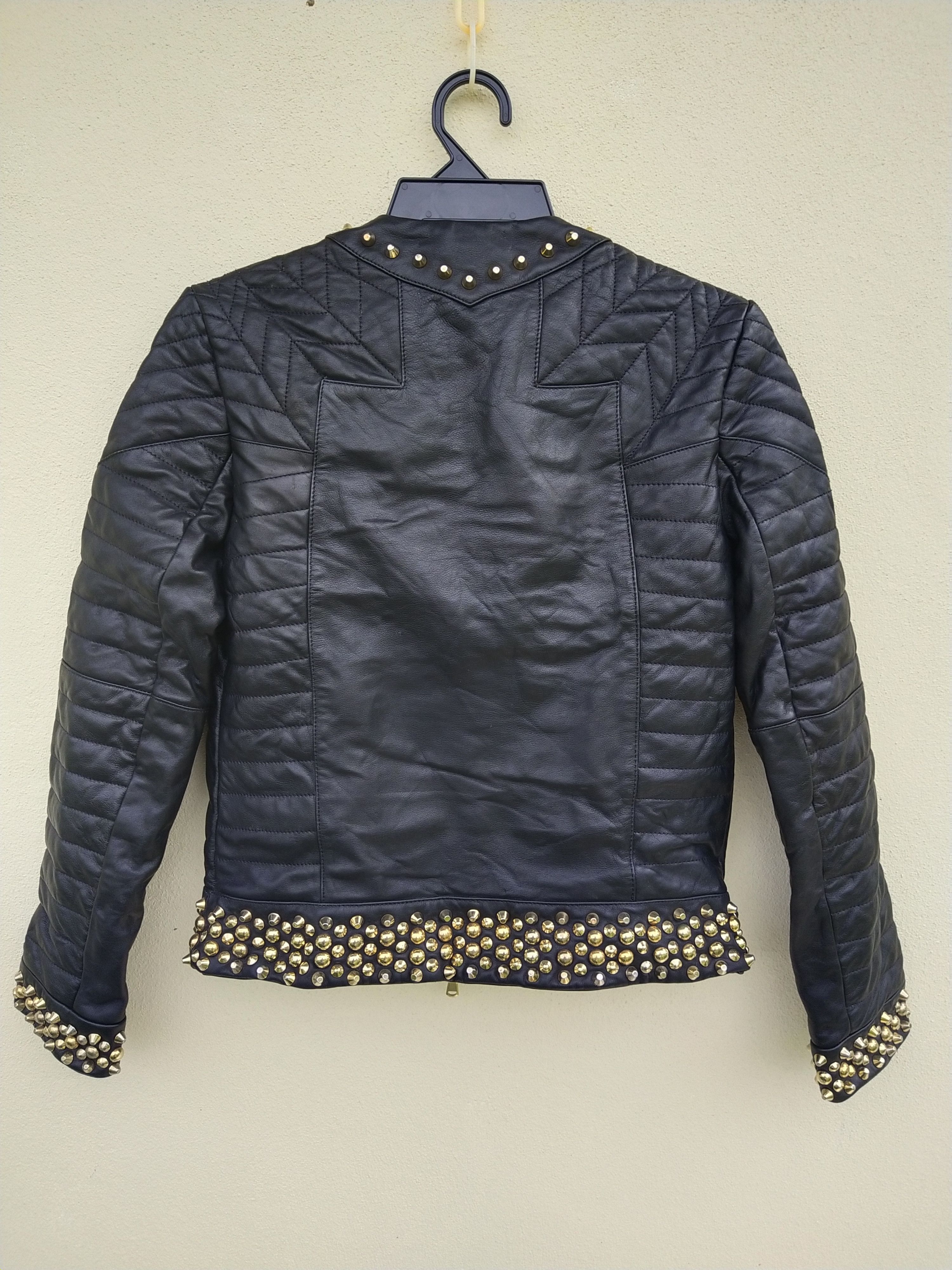 Just Cavalli × Vintage 💥 Rare Vintage Just Cavalli Leather Jacket Size M / US 6-8 / IT 42-44 - 4 Thumbnail