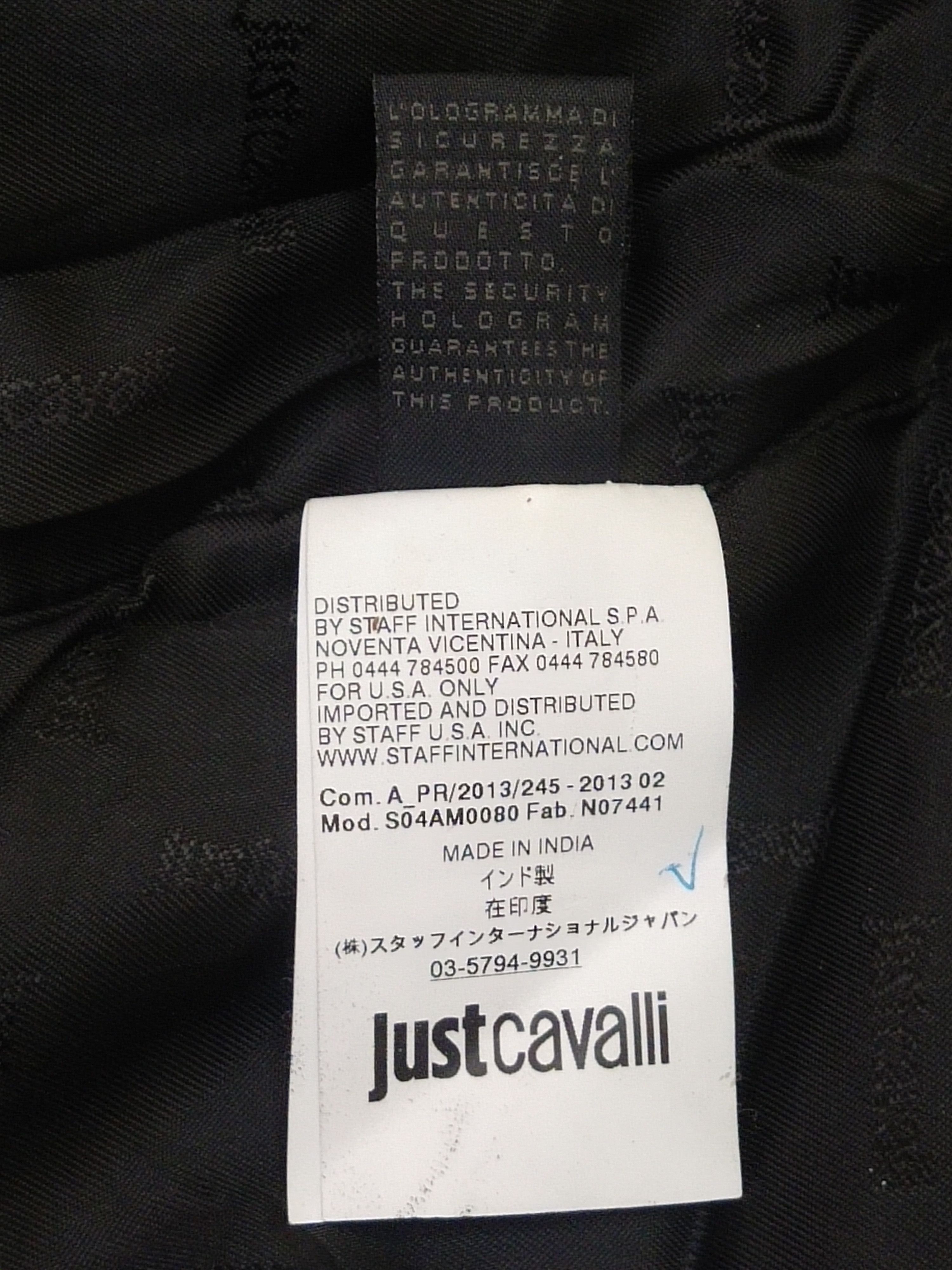 Just Cavalli × Vintage 💥 Rare Vintage Just Cavalli Leather Jacket Size M / US 6-8 / IT 42-44 - 13 Thumbnail