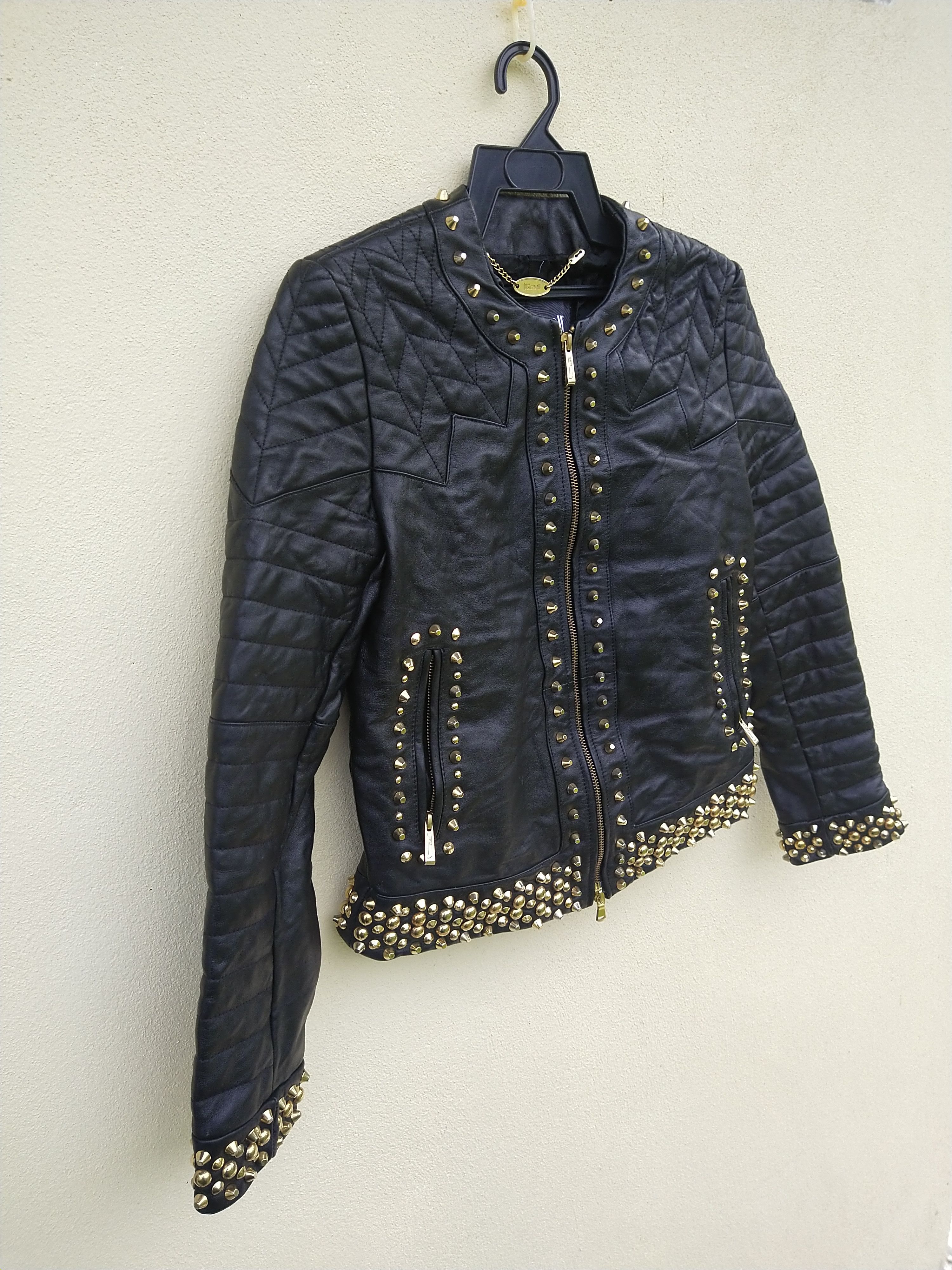 Just Cavalli × Vintage 💥 Rare Vintage Just Cavalli Leather Jacket Size M / US 6-8 / IT 42-44 - 3 Thumbnail