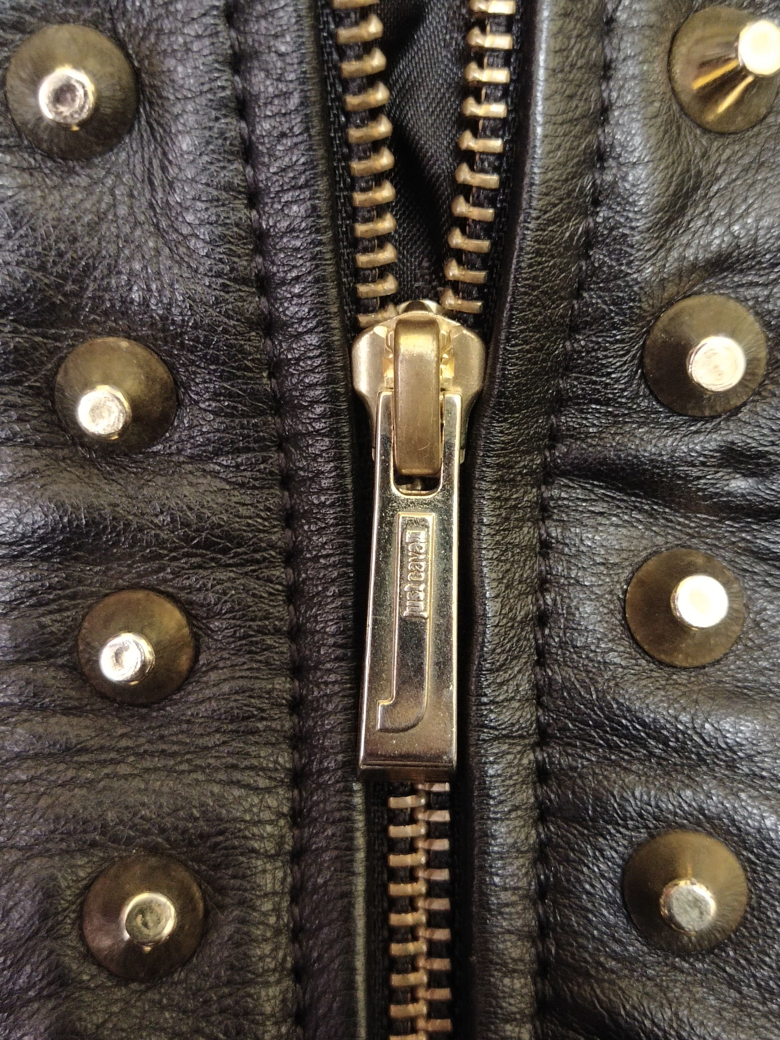 Just Cavalli × Vintage 💥 Rare Vintage Just Cavalli Leather Jacket Size M / US 6-8 / IT 42-44 - 8 Thumbnail