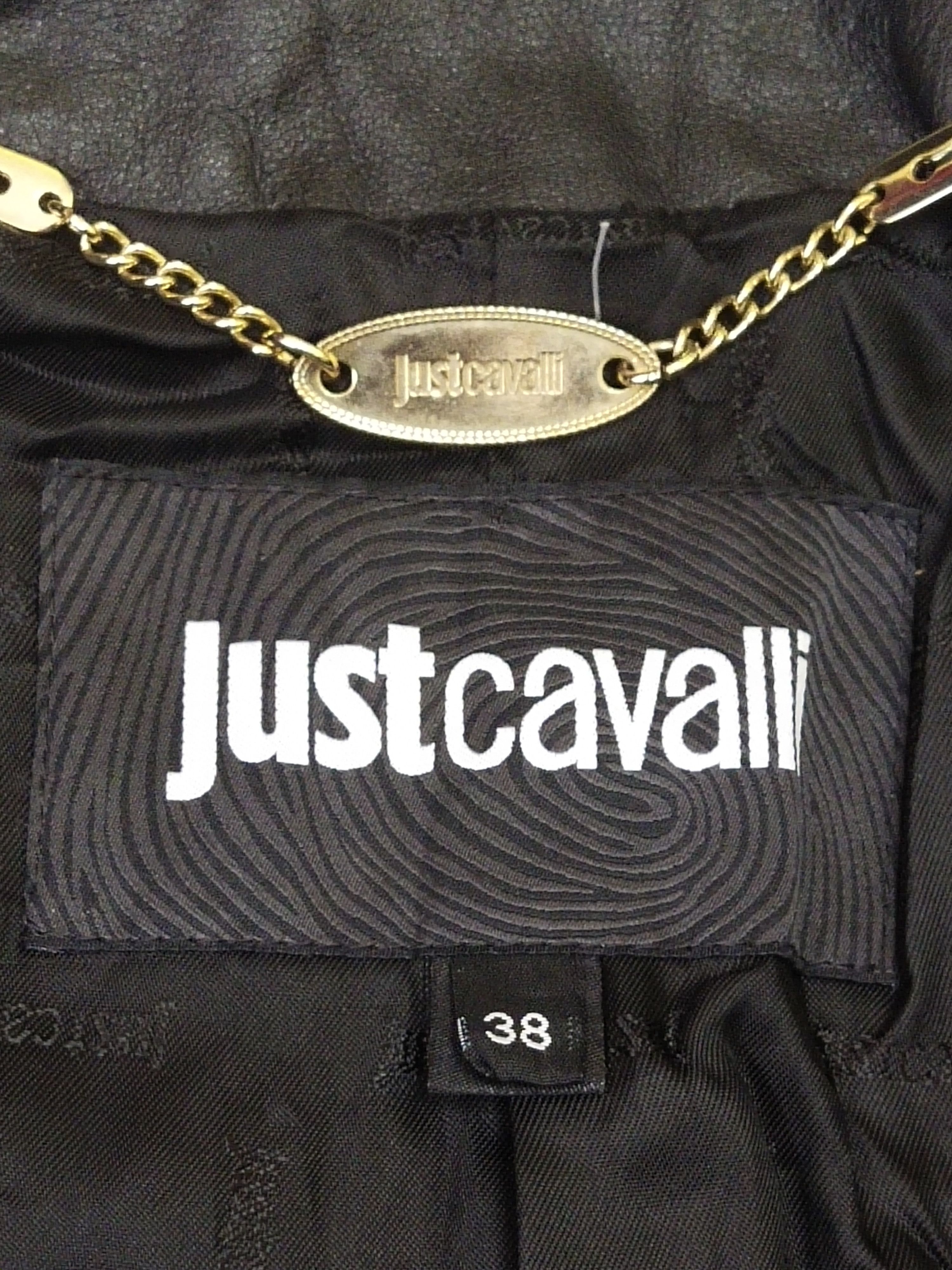 Just Cavalli × Vintage 💥 Rare Vintage Just Cavalli Leather Jacket Size M / US 6-8 / IT 42-44 - 10 Thumbnail