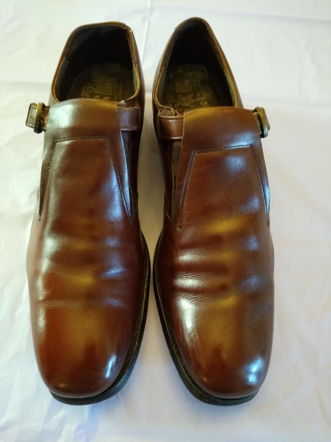 Johnston & Murphy Aristocraft Brown Buckle Plain Toe Shoes  display picture 2