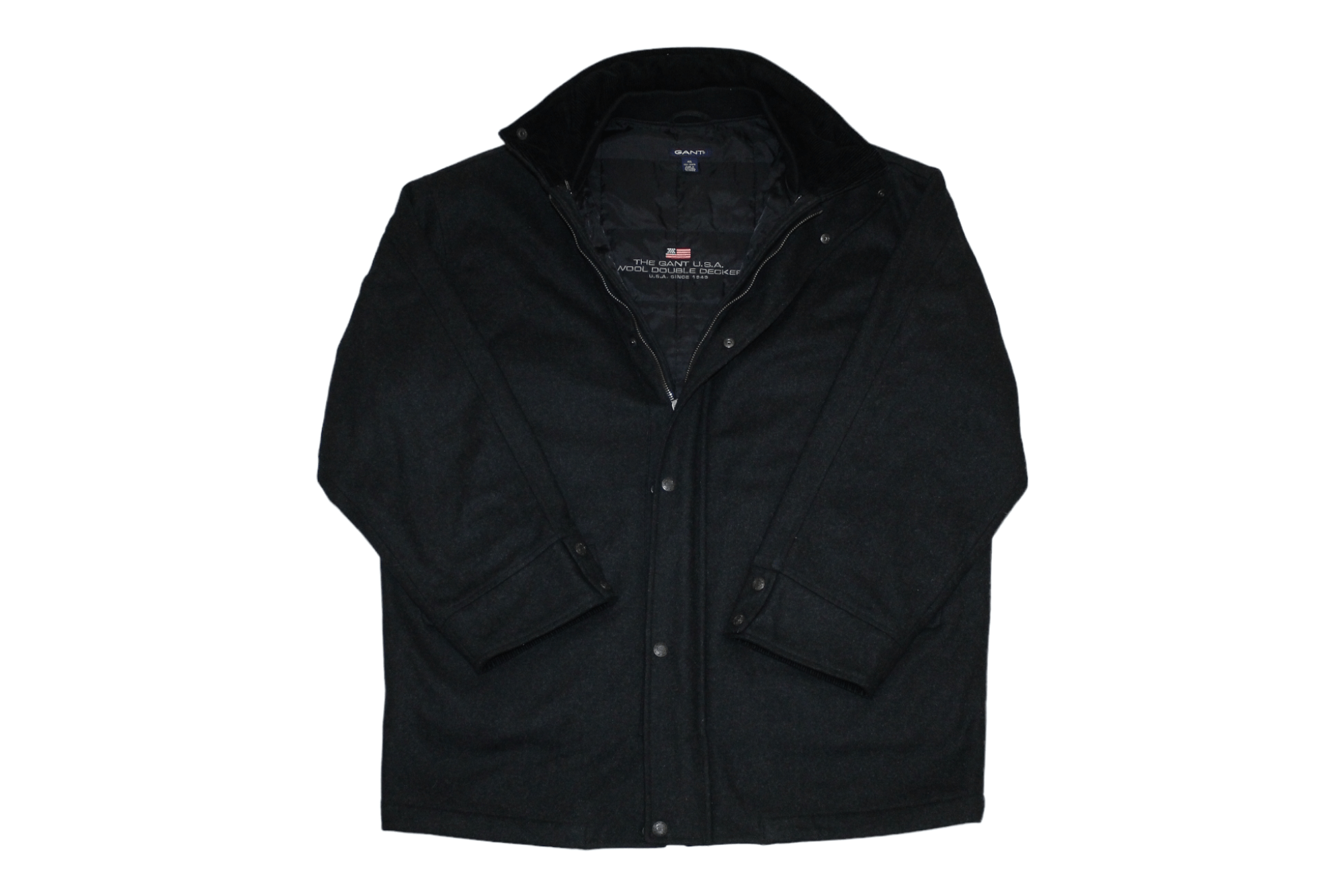 Vintage The GANT USA Wool Double Decker Jacket. Made in Portugal Grailed