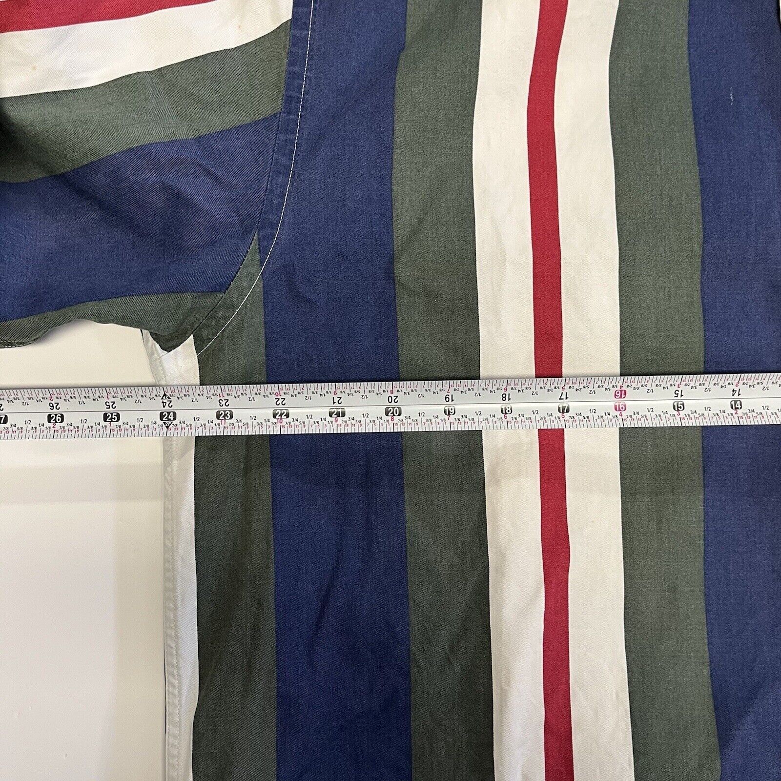 Tommy Hilfiger Cotton Stripe Button Down Shirt Long Sleeve D