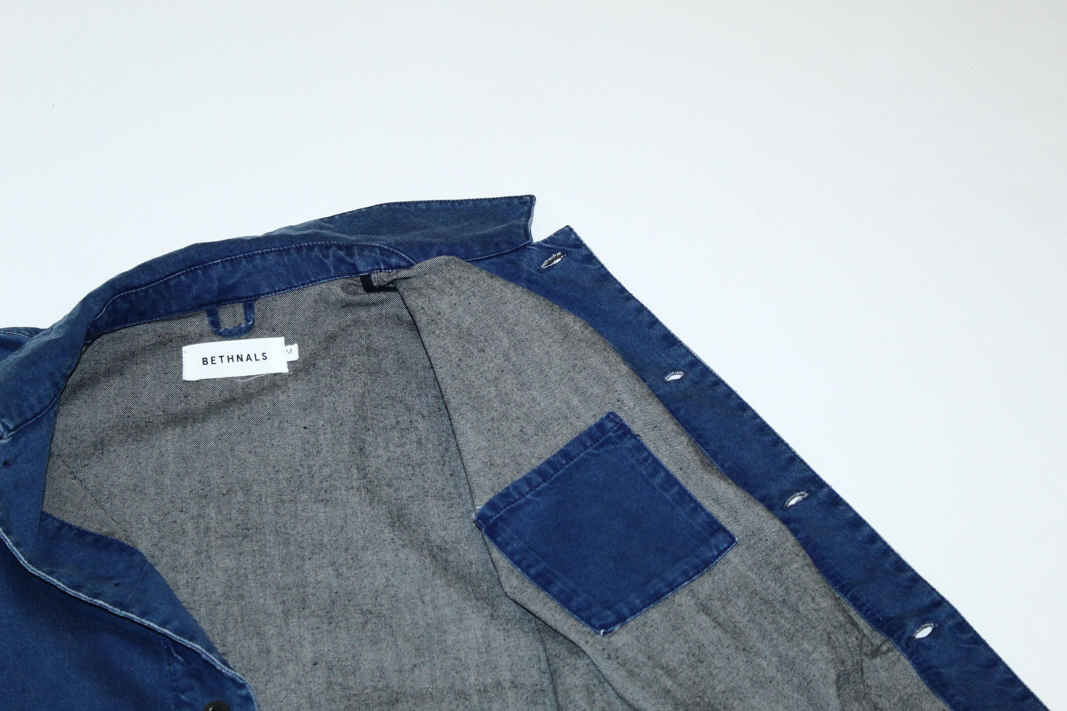Garment Reproduction of Workers Bethnals Handcrafted Indigo-rinsed Soft denim work coat Size US L / EU 52-54 / 3 - 4 Thumbnail