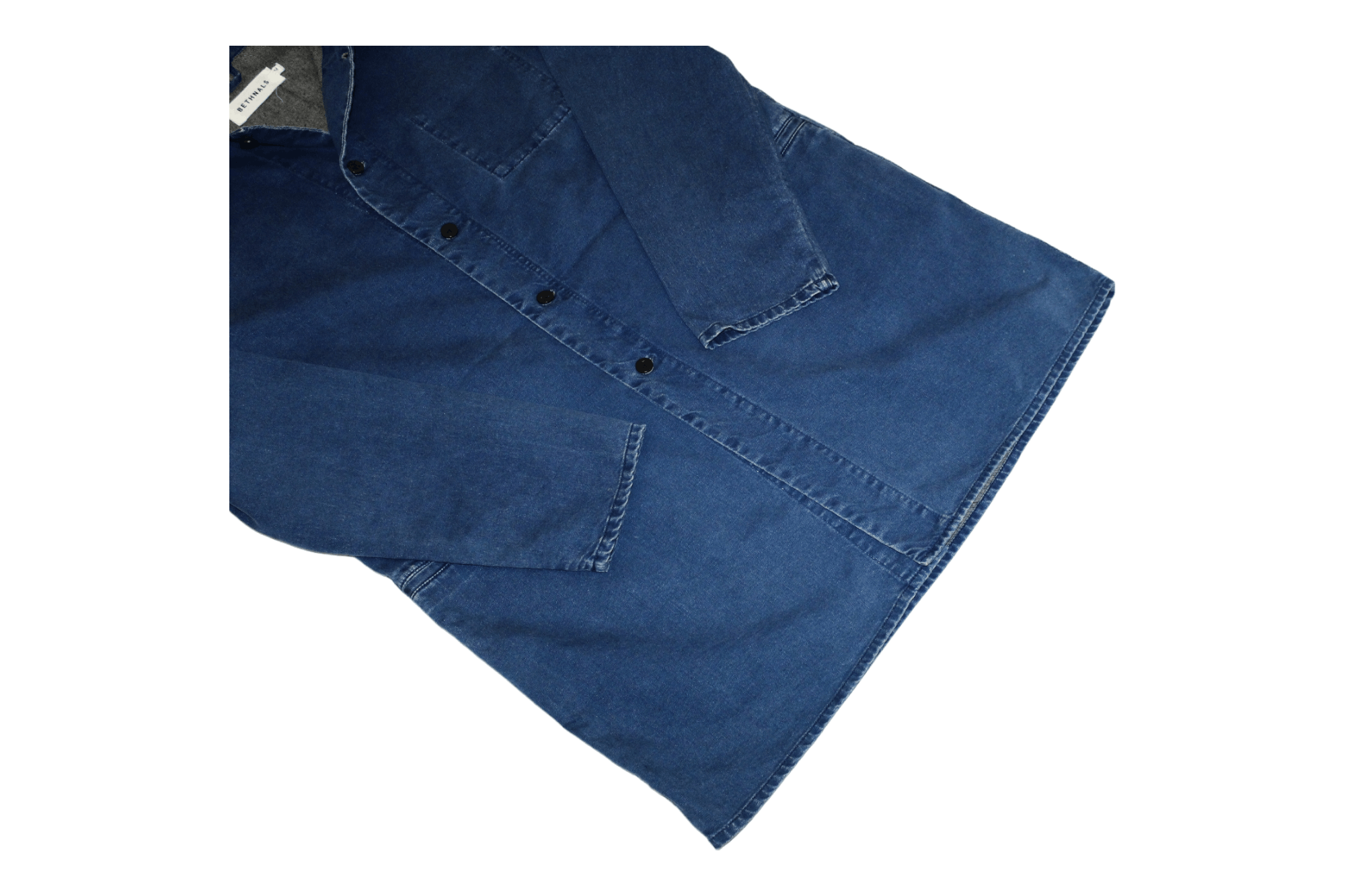 Garment Reproduction of Workers Bethnals Handcrafted Indigo-rinsed Soft denim work coat Size US L / EU 52-54 / 3 - 9 Thumbnail
