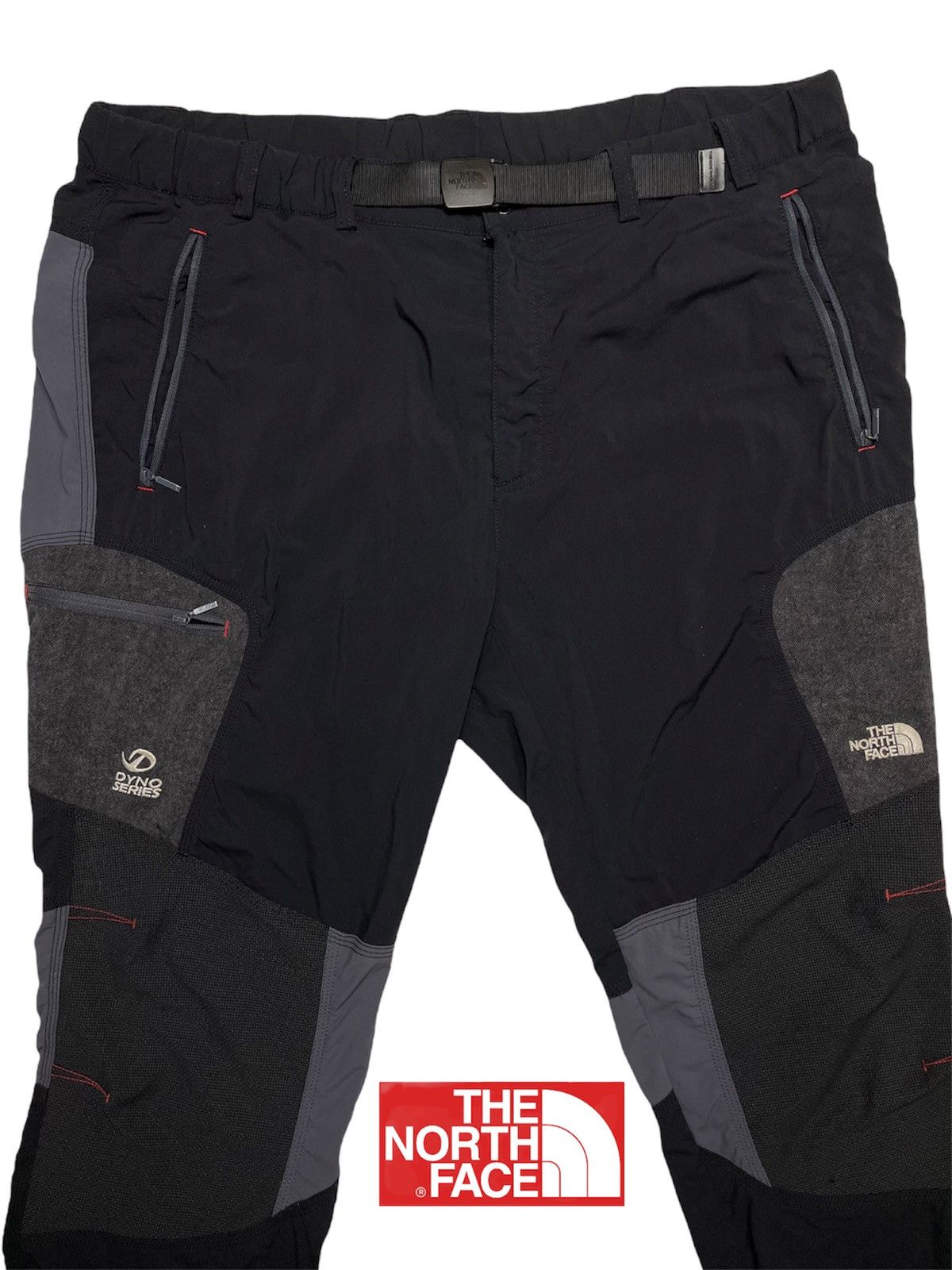 The North Face × Vintage Vintage The North Face Hiking Pant Dyno Series silver Black Size US 37 - 1 Thumbnail