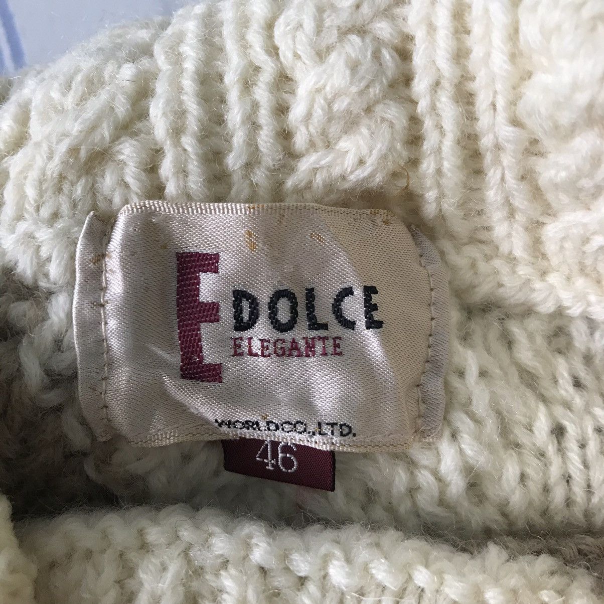 Japanese Brand Cable Knitwear Jumper Dolce Elegance Size US S / EU 44-46 / 1 - 14 Thumbnail