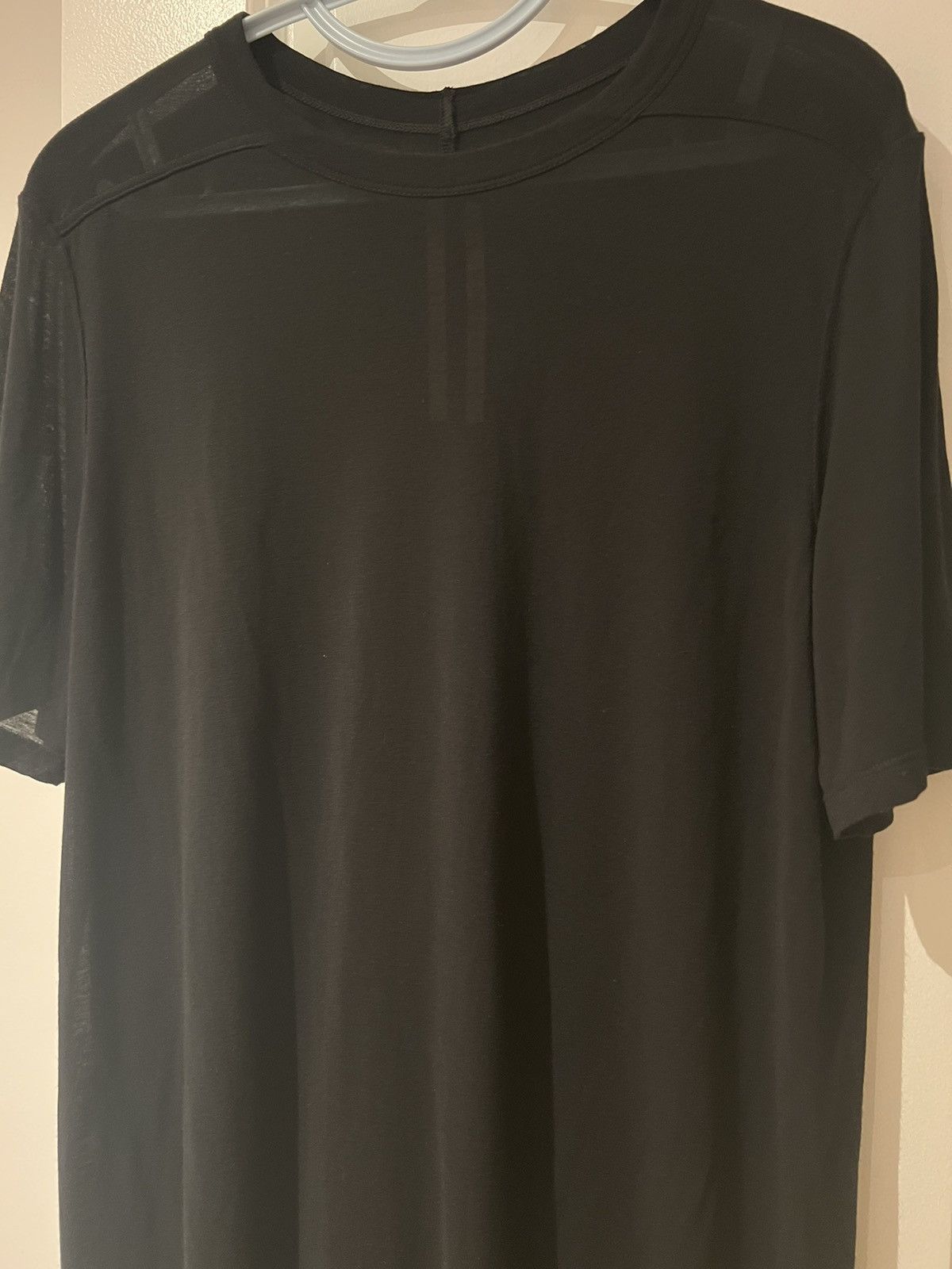 Rick Owens Rick owens black tee in viscose silk Medium Size US M / EU 48-50 / 2 - 4 Thumbnail