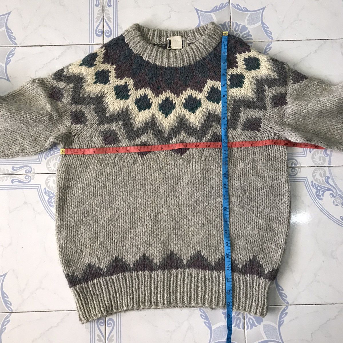 Vintage Vtg Hand Knitting Gim Sportswear Jumper Sweater Size US M / EU 48-50 / 2 - 12 Thumbnail