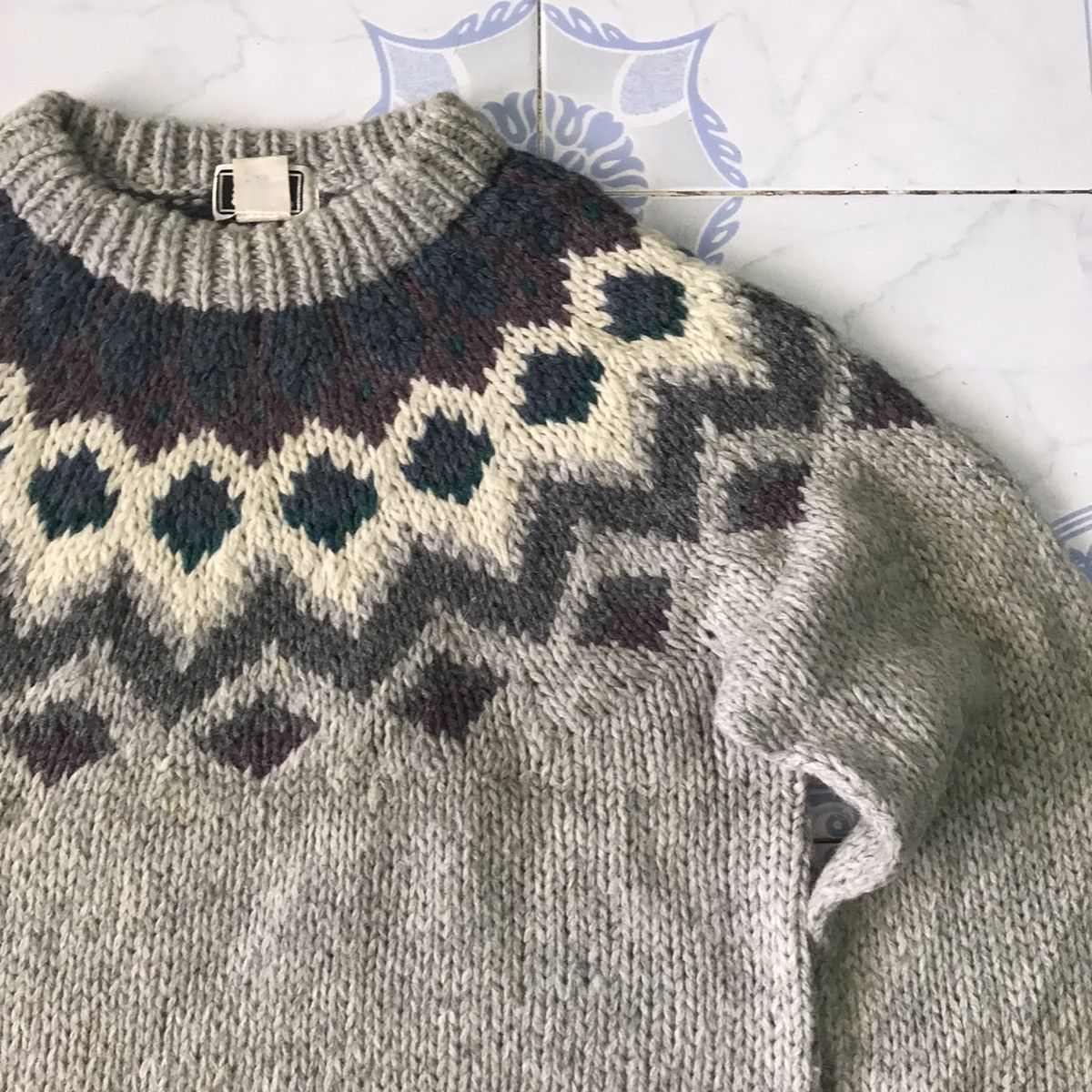 Vintage Vtg Hand Knitting Gim Sportswear Jumper Sweater Size US M / EU 48-50 / 2 - 6 Thumbnail